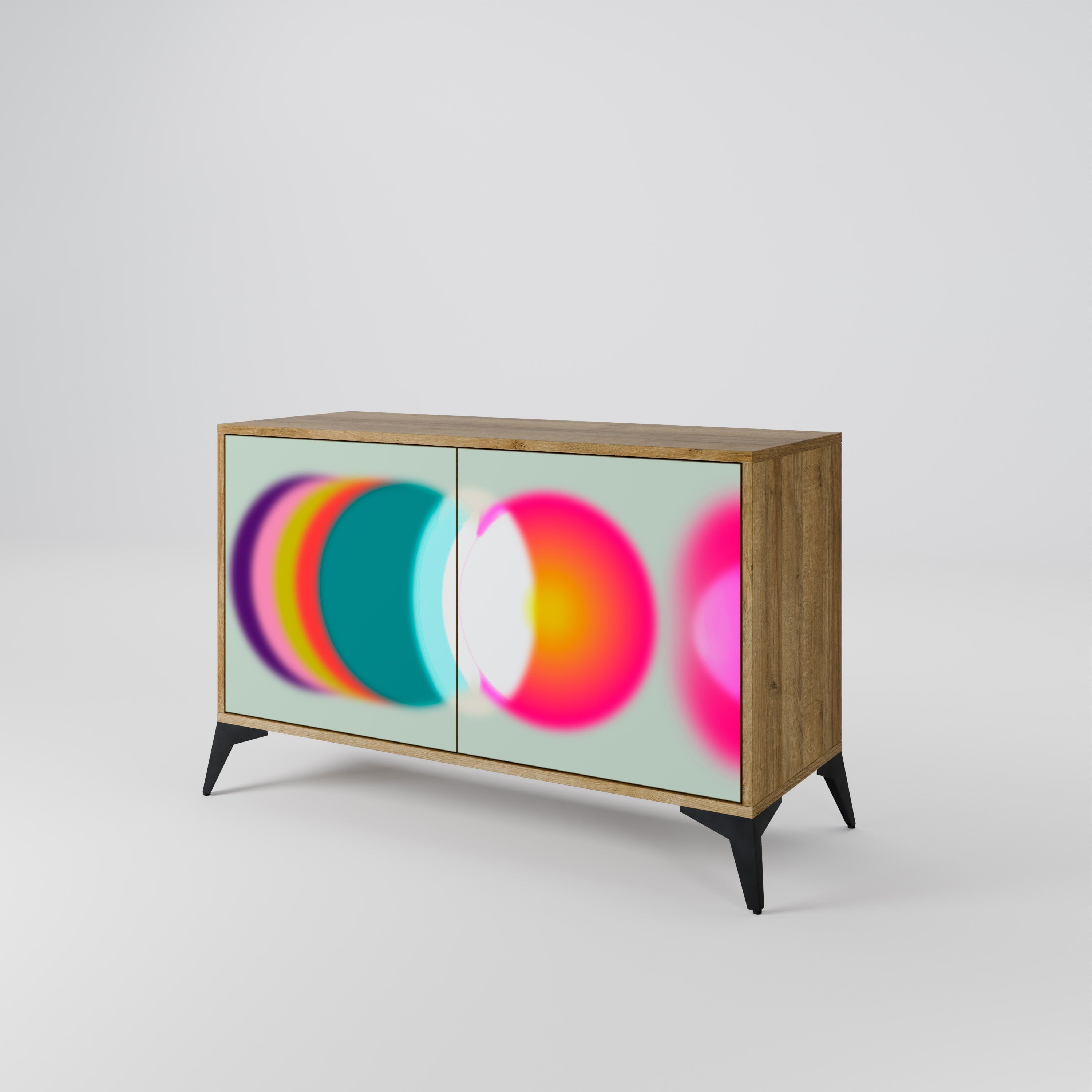 SYMPHONY OF COLORS Sideboard mit 2 Türen in Eichenoptik