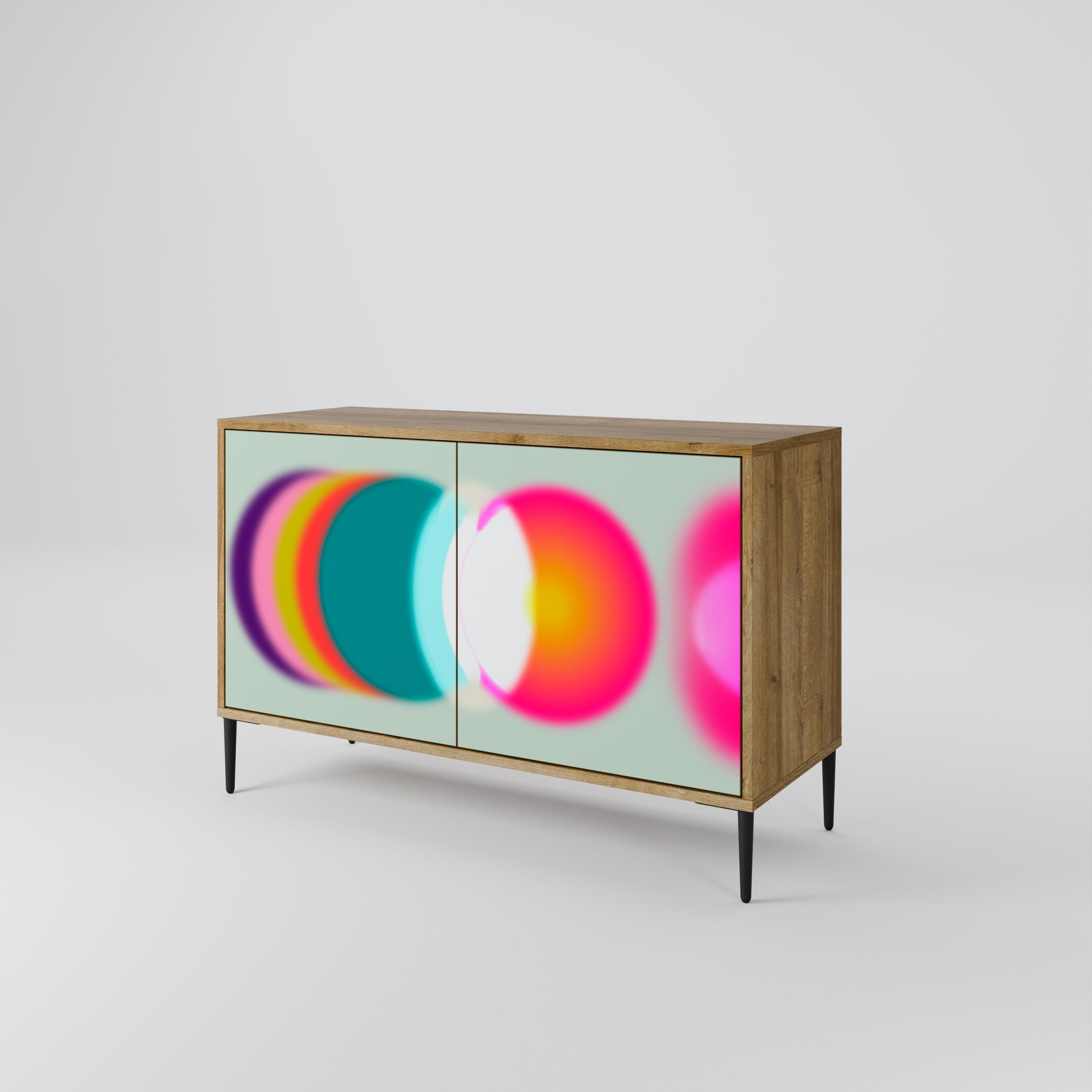 SYMPHONY OF COLORS Sideboard mit 2 Türen in Eichenoptik