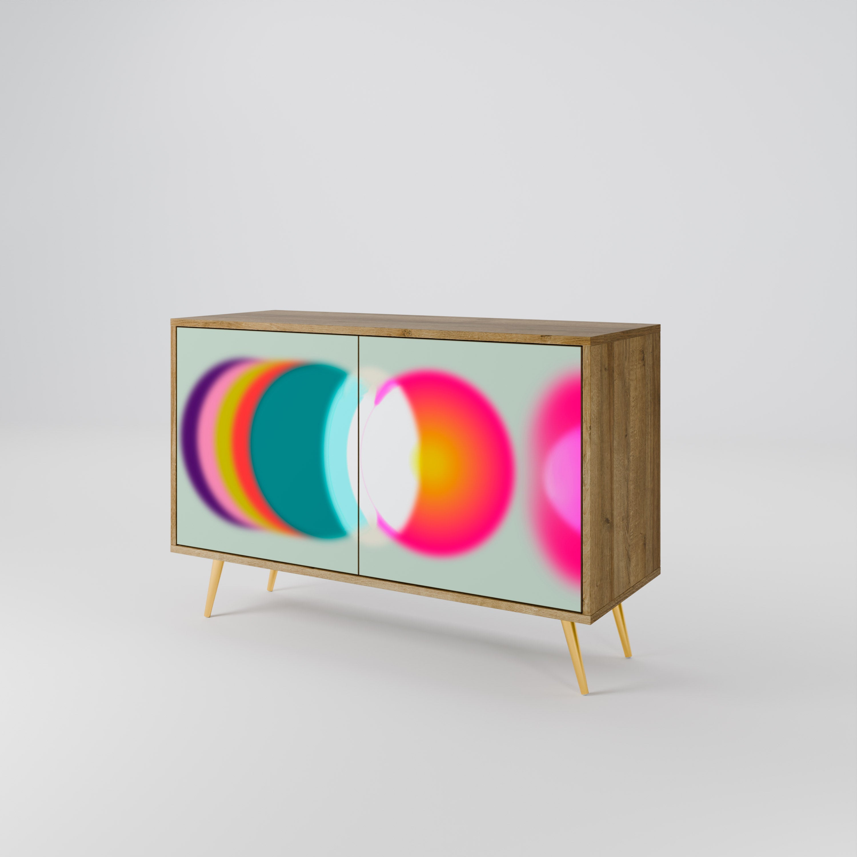SYMPHONY OF COLORS Sideboard mit 2 Türen in Eichenoptik