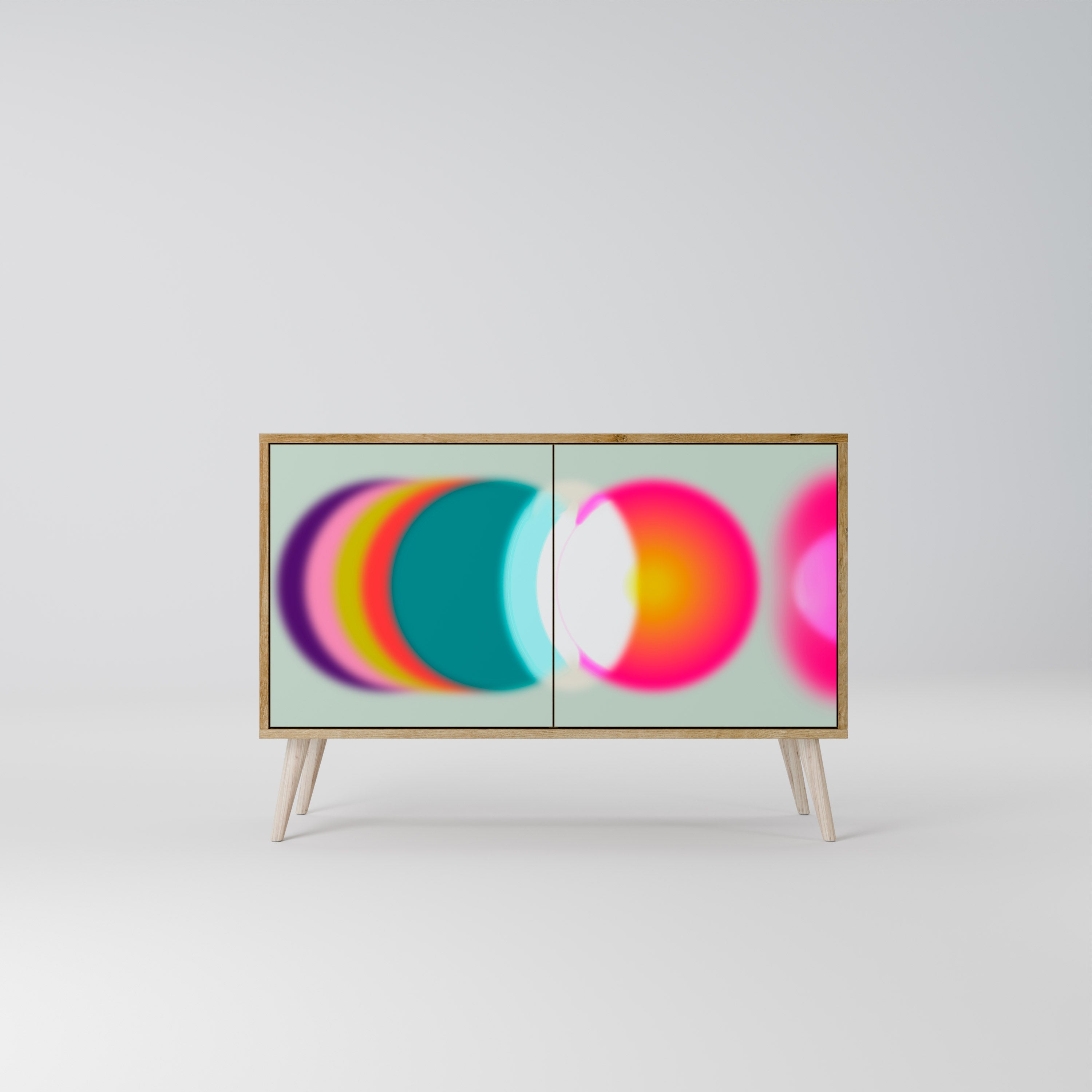 SYMPHONY OF COLORS Sideboard mit 2 Türen in Eichenoptik