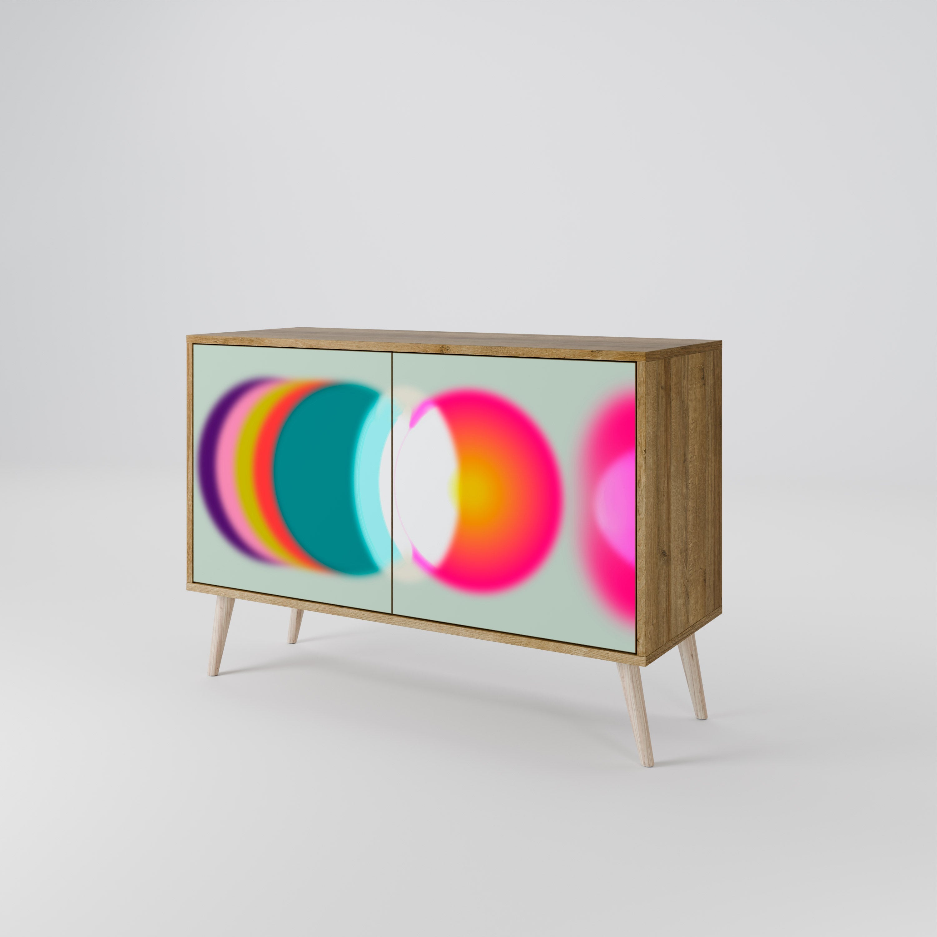SYMPHONY OF COLORS Sideboard mit 2 Türen in Eichenoptik