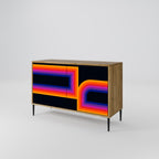 BLINDED BY THE LIGHTS Sideboard mit 2 Türen in Eiche-Optik