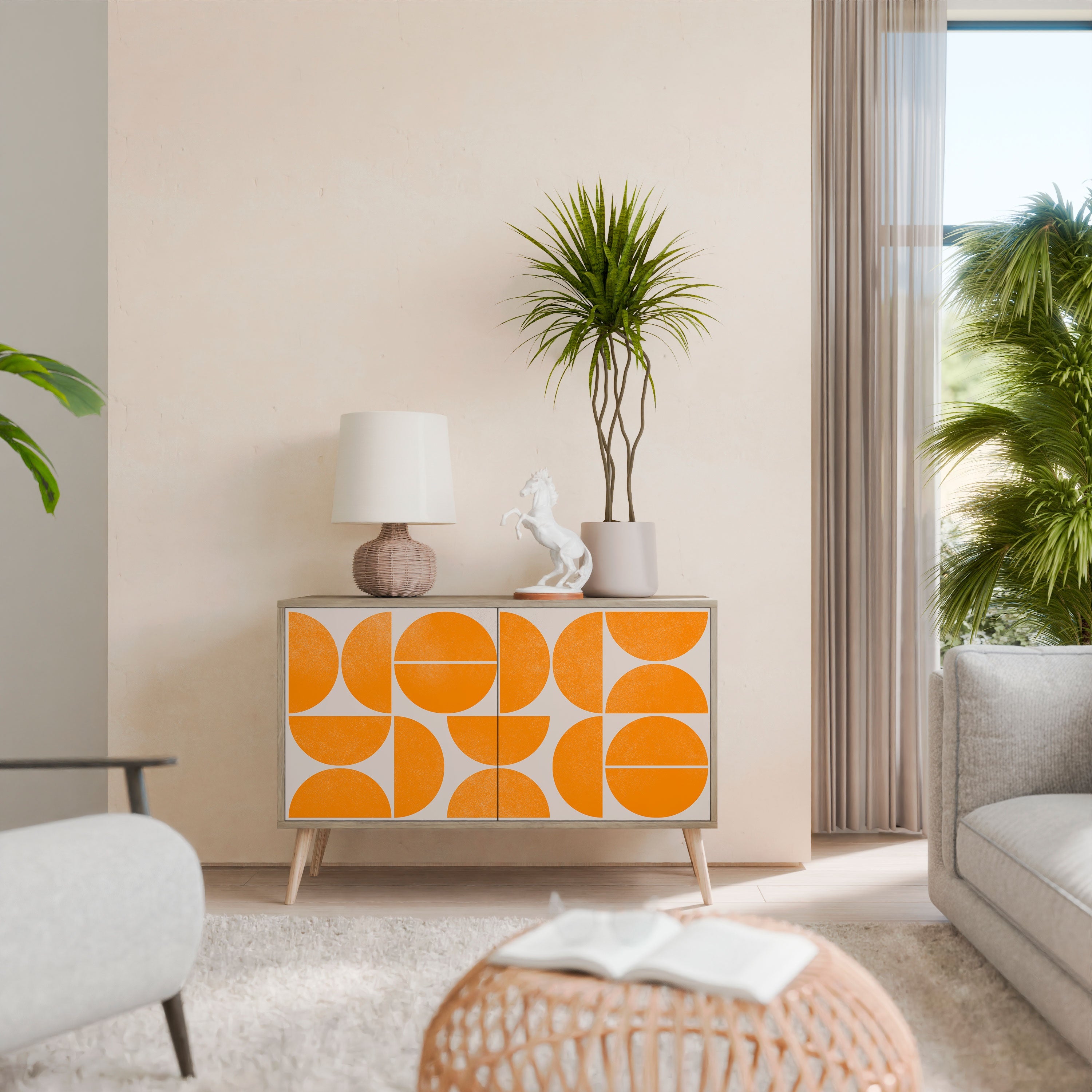 RECURRING DREAMS Sideboard mit 2 Türen in Eichenoptik