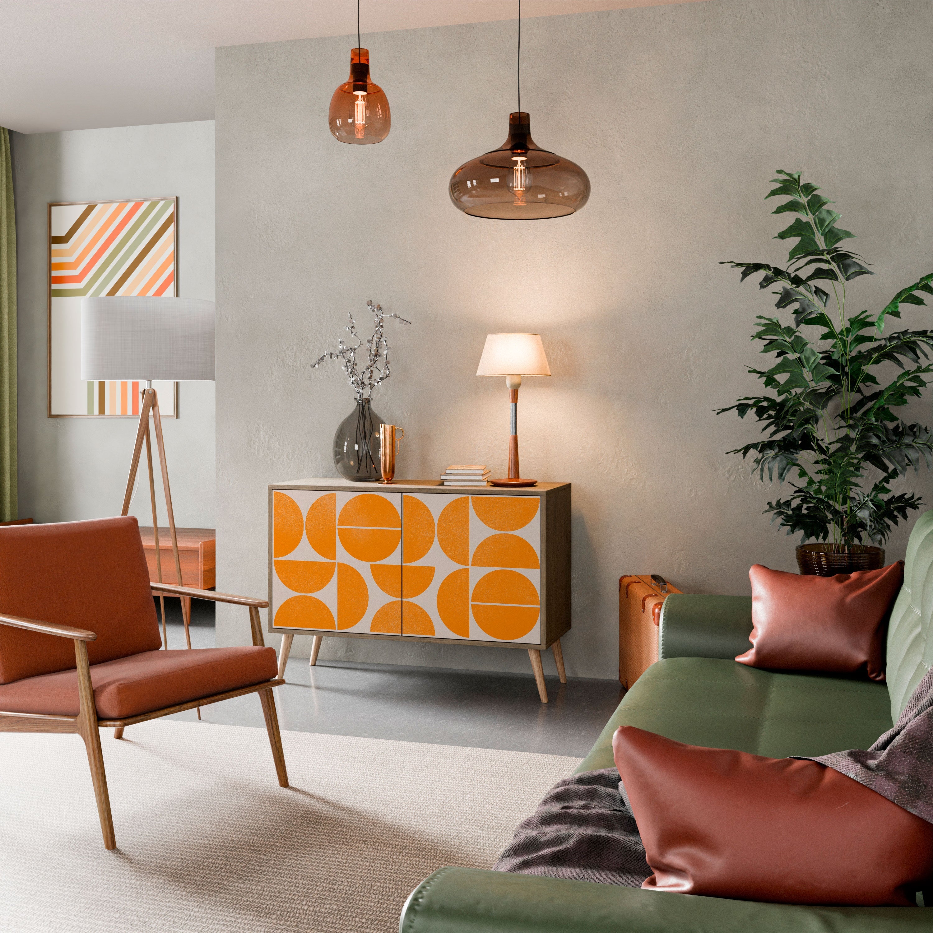 RECURRING DREAMS Sideboard mit 2 Türen in Eichenoptik