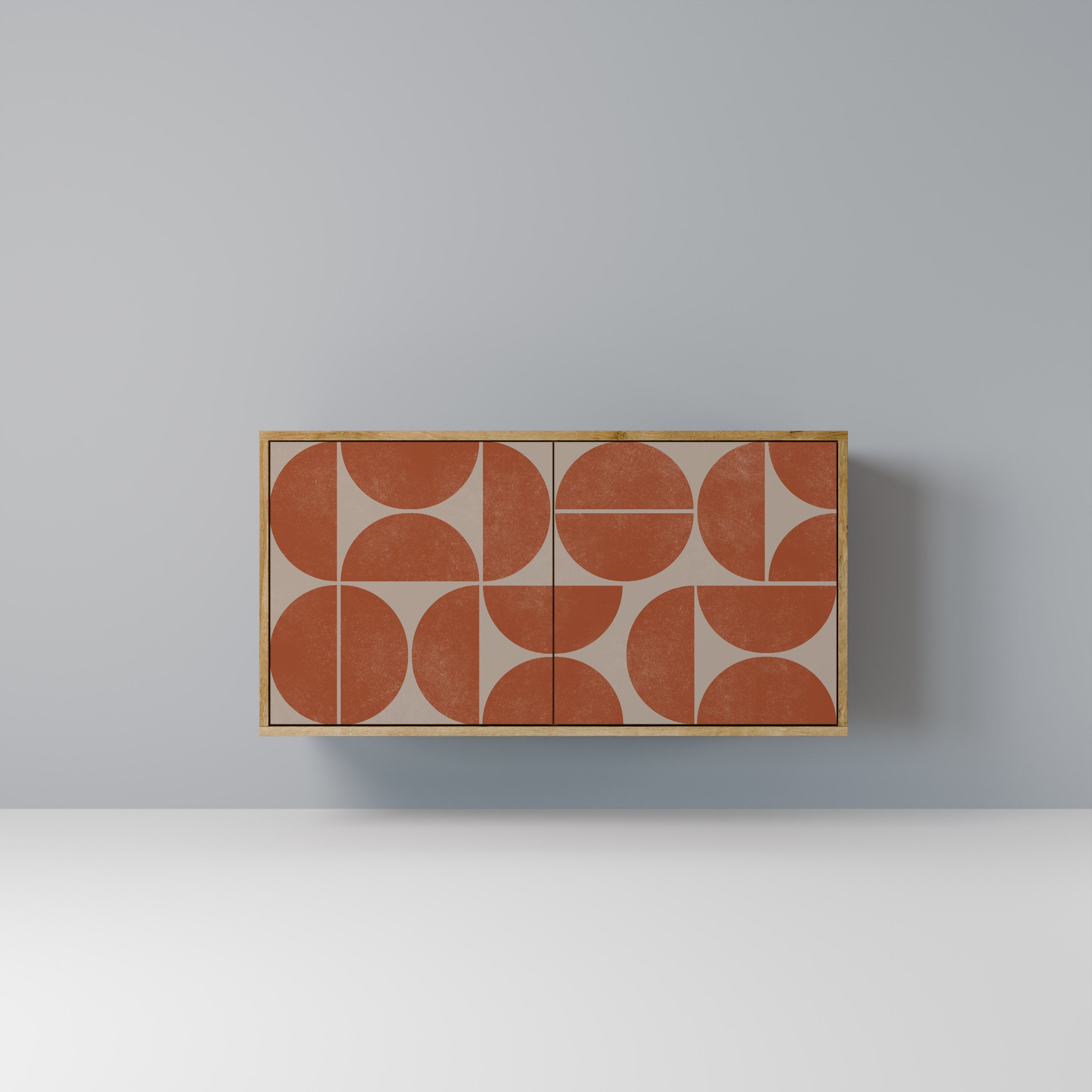 REPETITION COMPULSION 2-türiges Sideboard in Eichenoptik