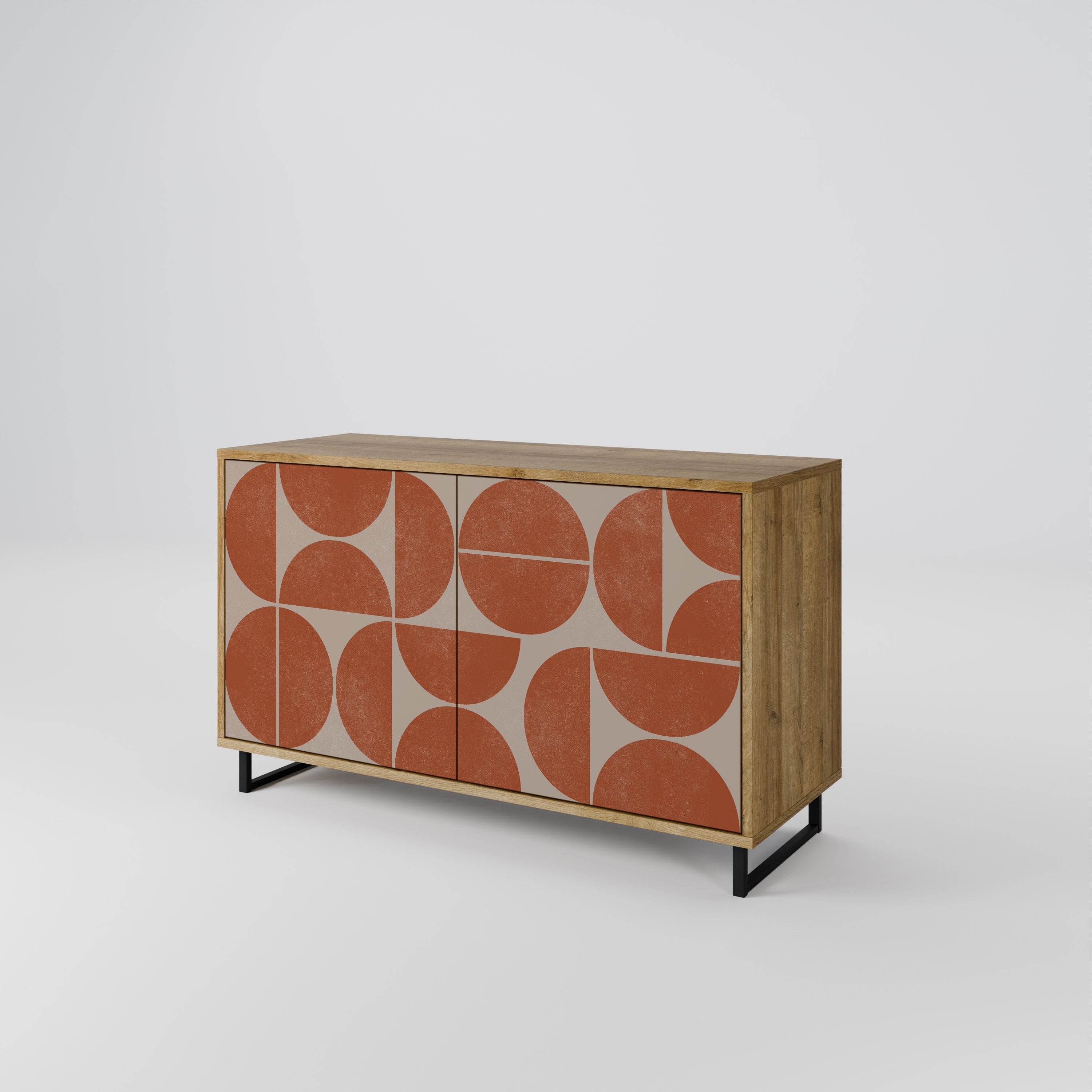 REPETITION COMPULSION 2-türiges Sideboard in Eichenoptik