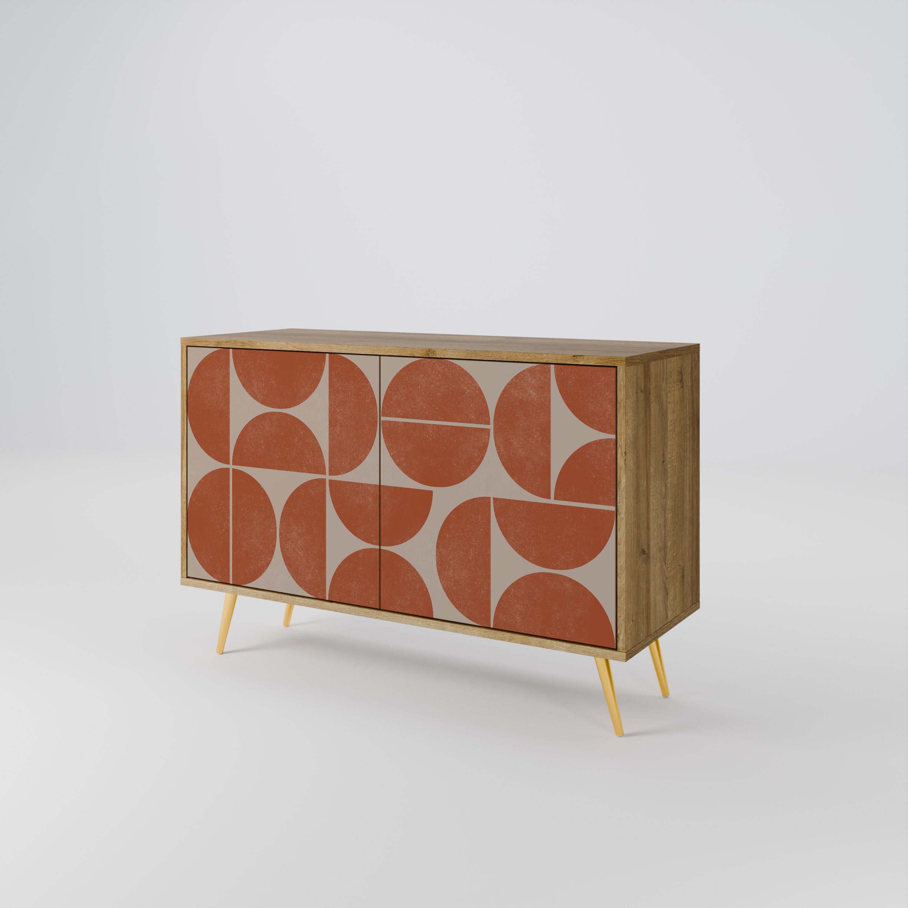 REPETITION COMPULSION 2-türiges Sideboard in Eichenoptik