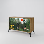 VIRGIN FOREST WITH SUNSET Sideboard mit 2 Türen in Eiche-Optik