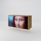 CONSTRUCTIVE ART Sideboard mit 2 Türen in Eiche-Optik