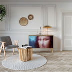 CONSTRUCTIVE ART Sideboard mit 2 Türen in Eiche-Optik