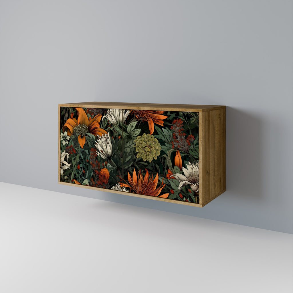 MIDNIGHT SPROUT Sideboard mit 2 Türen in Eichenoptik
