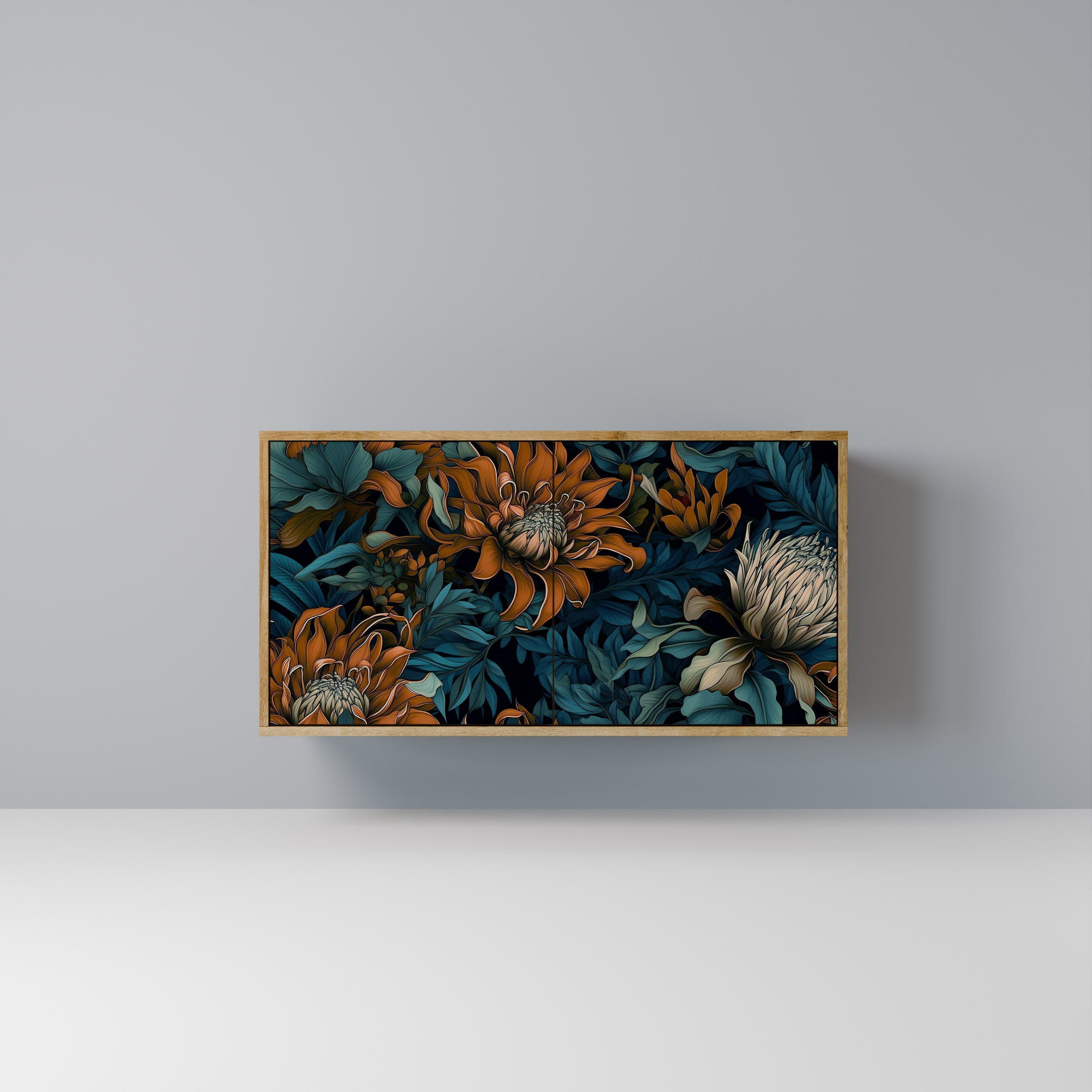 MORNING BLOOM Sideboard mit 2 Türen in Eichenoptik