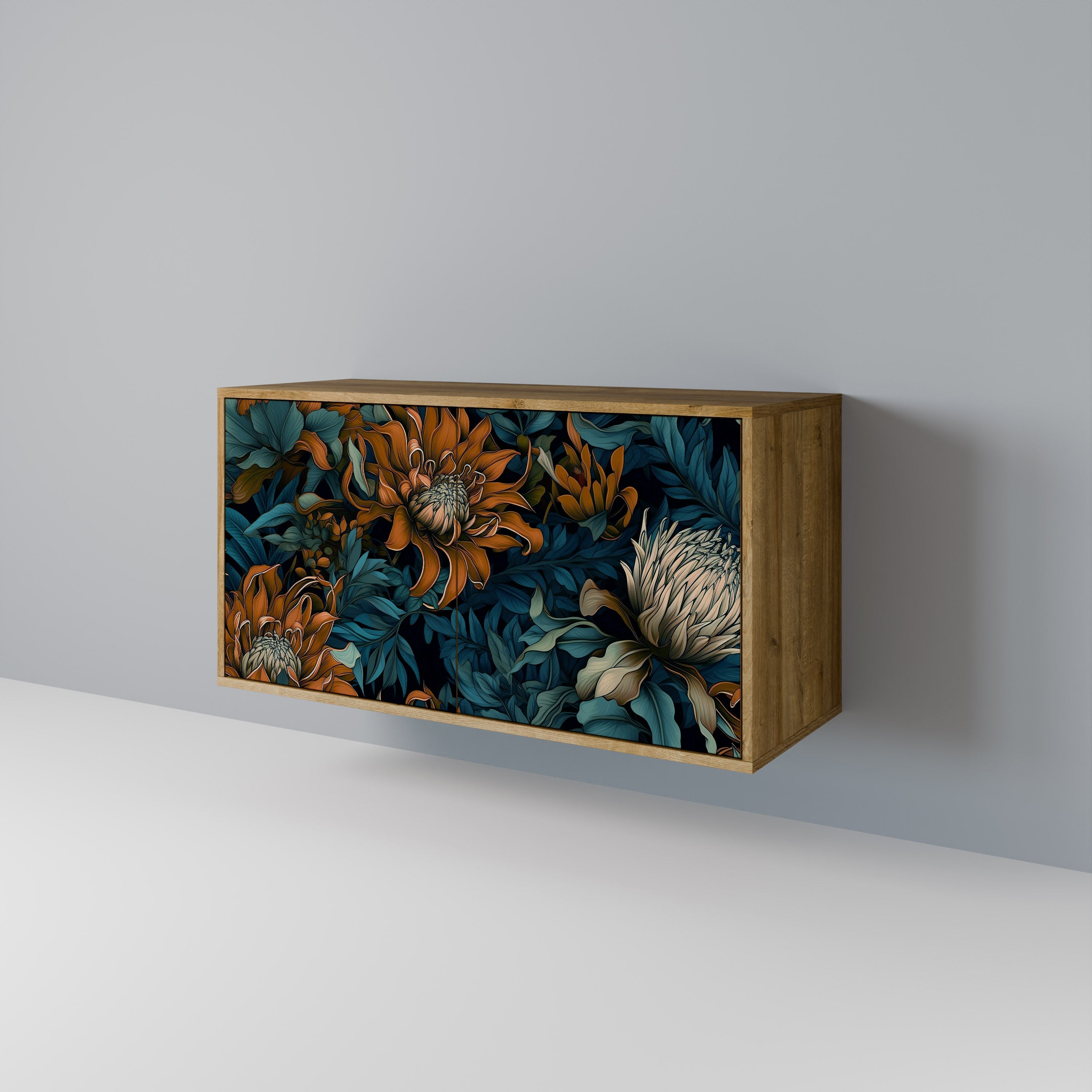 MORNING BLOOM Sideboard mit 2 Türen in Eichenoptik
