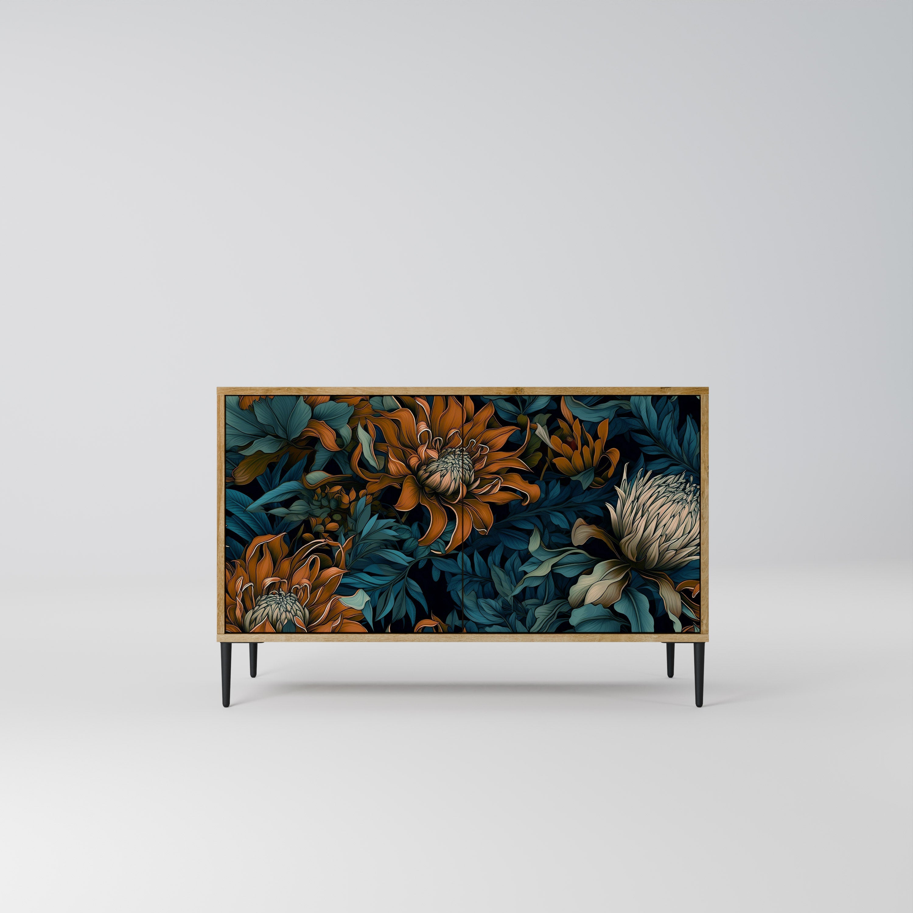 MORNING BLOOM Sideboard mit 2 Türen in Eichenoptik