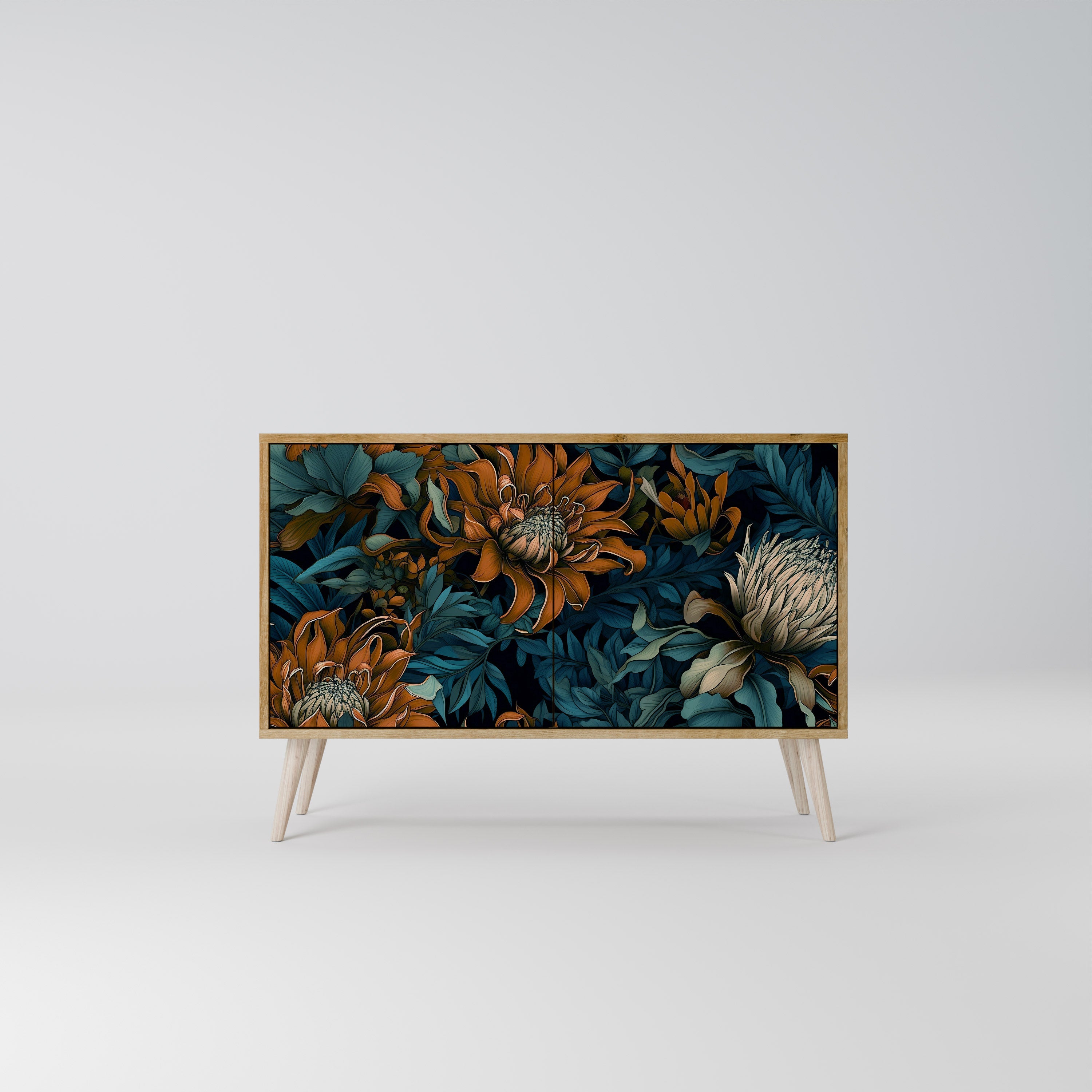 MORNING BLOOM Sideboard mit 2 Türen in Eichenoptik