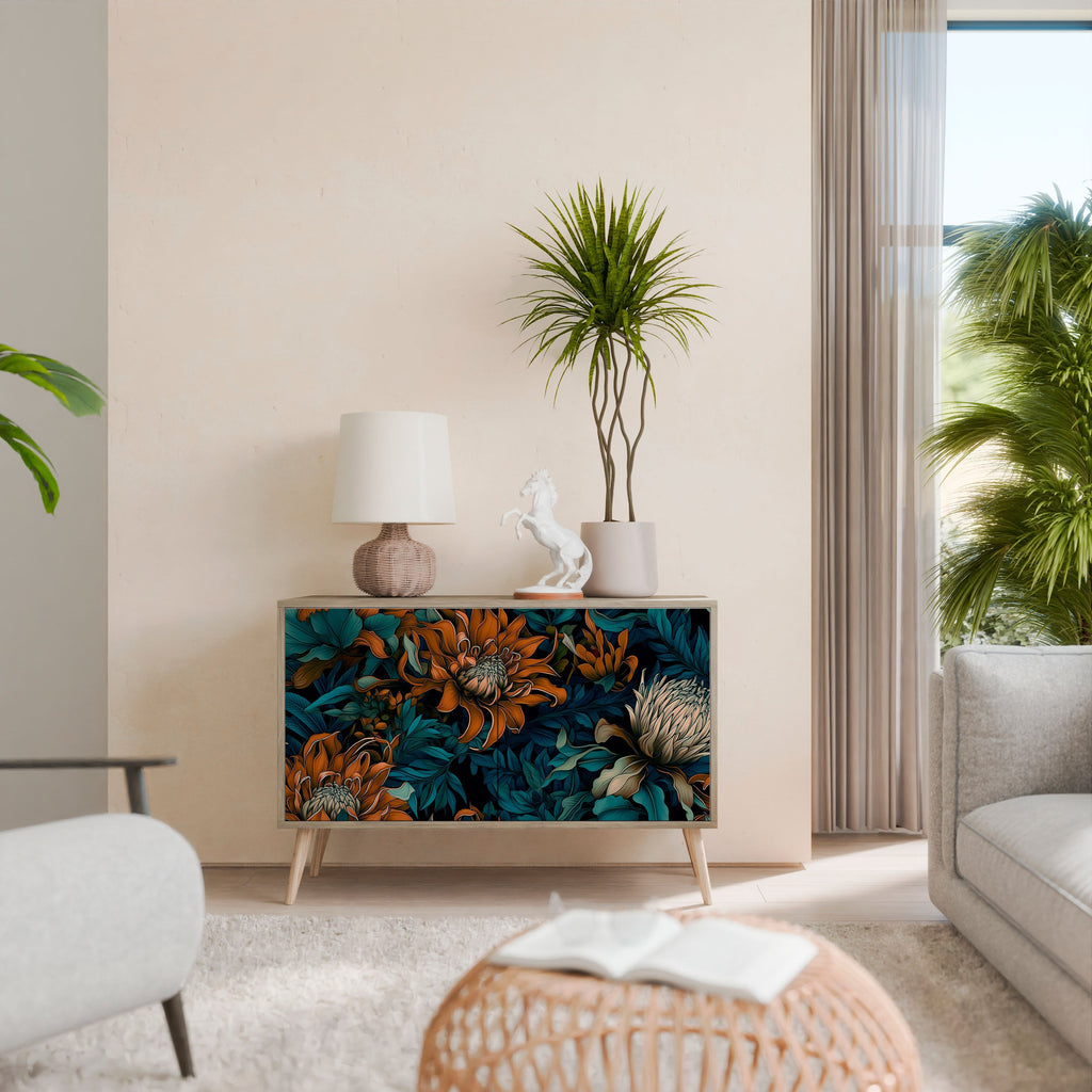 MORNING BLOOM Sideboard mit 2 Türen in Eichenoptik