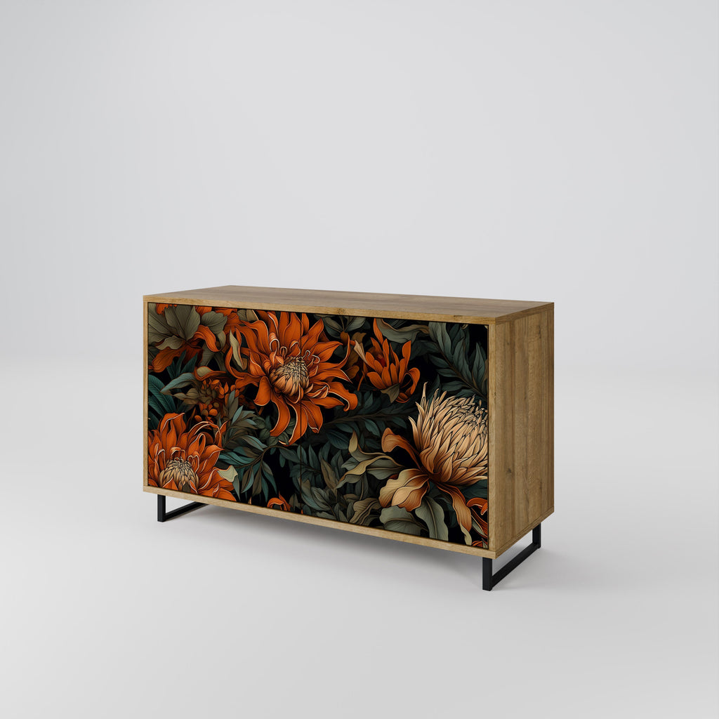 DAWN BLOOM Sideboard mit 2 Türen in Eichenoptik