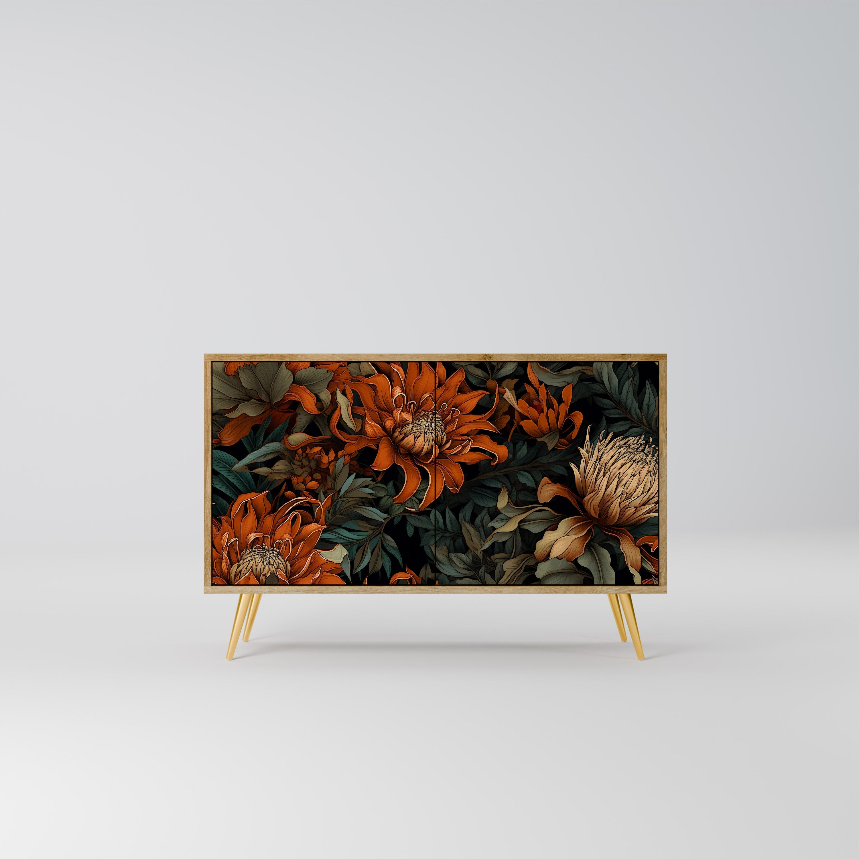 DAWN BLOOM Sideboard mit 2 Türen in Eichenoptik