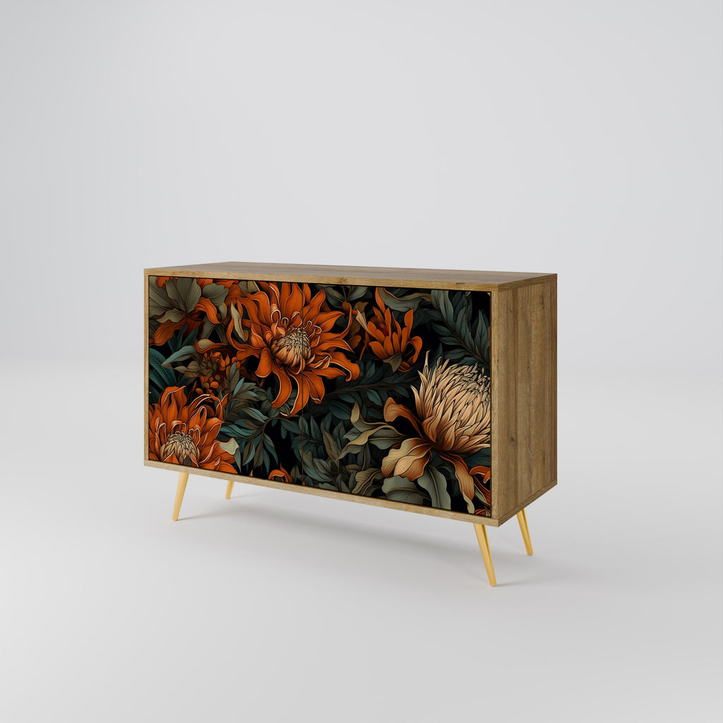 DAWN BLOOM Sideboard mit 2 Türen in Eichenoptik