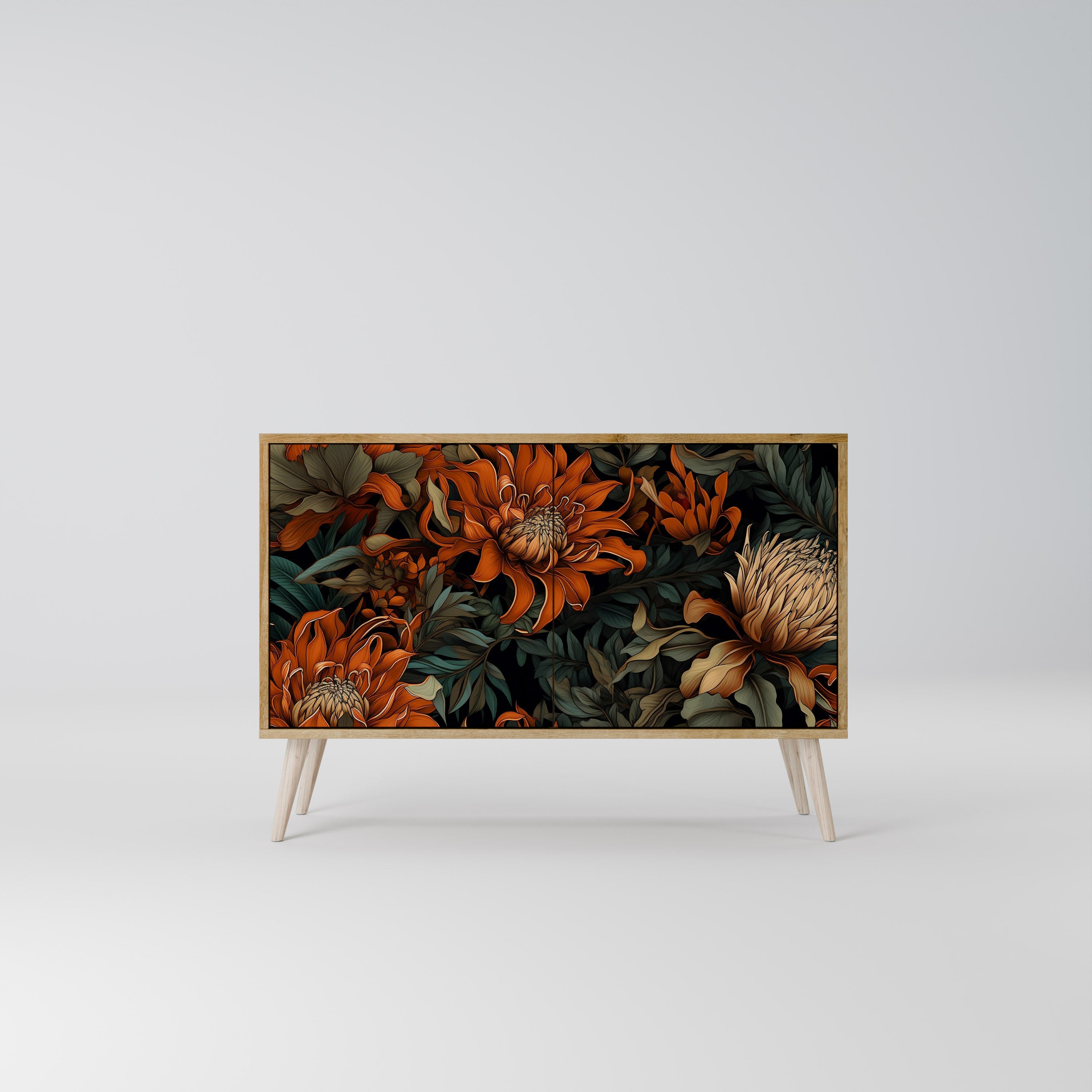 DAWN BLOOM Sideboard mit 2 Türen in Eichenoptik