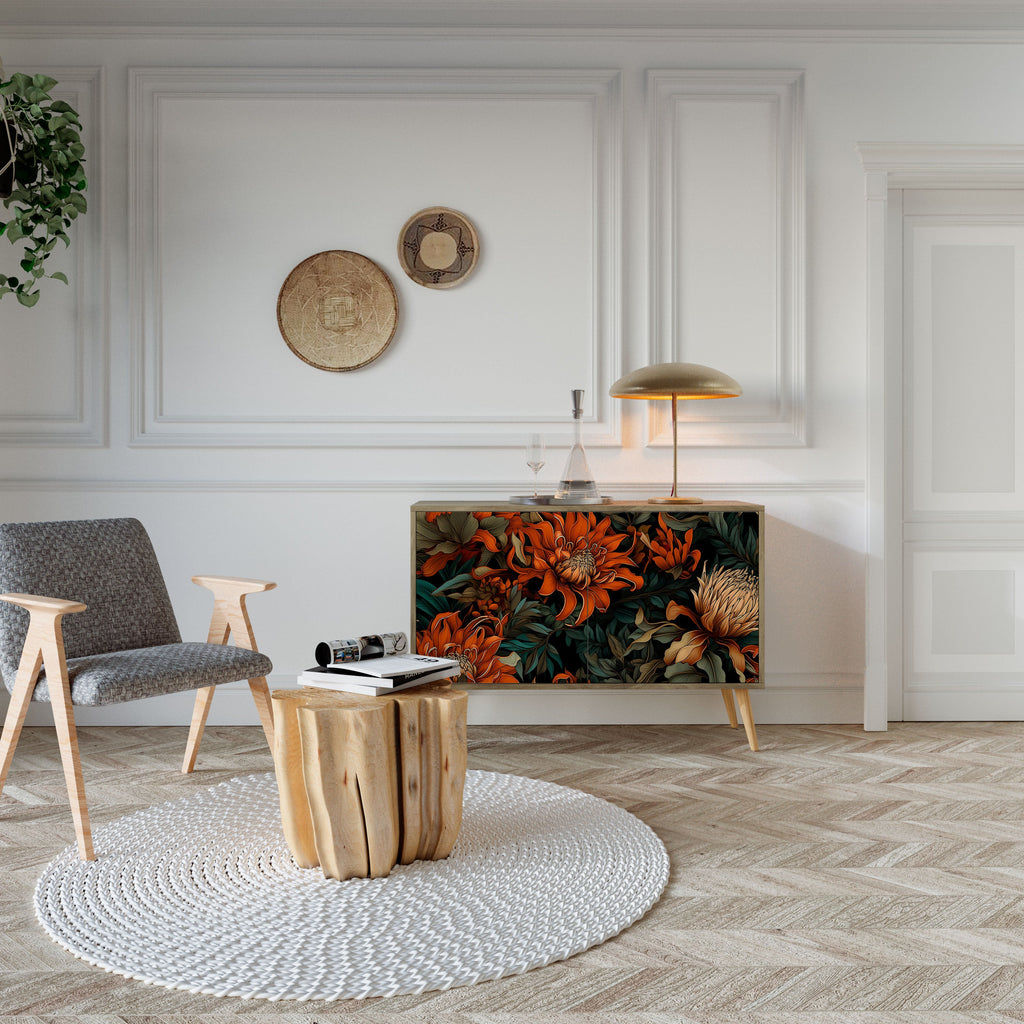 DAWN BLOOM Sideboard mit 2 Türen in Eichenoptik