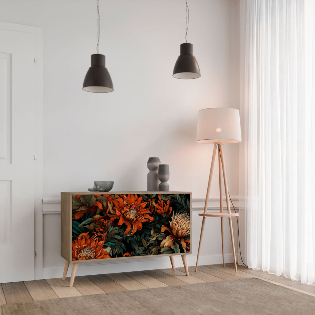 DAWN BLOOM Sideboard mit 2 Türen in Eichenoptik