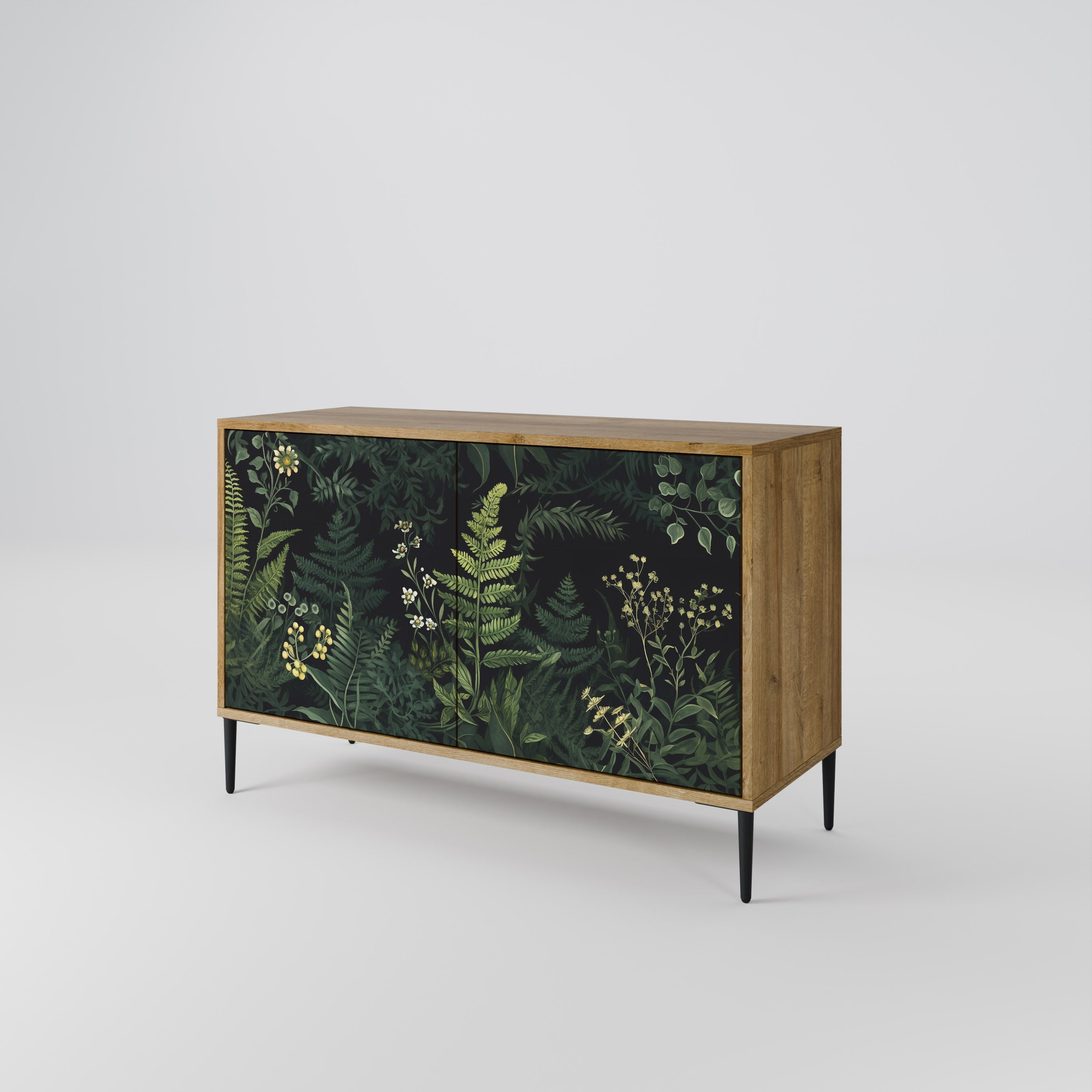 FERN FLOWERS Sideboard mit 2 Türen in Eichenoptik