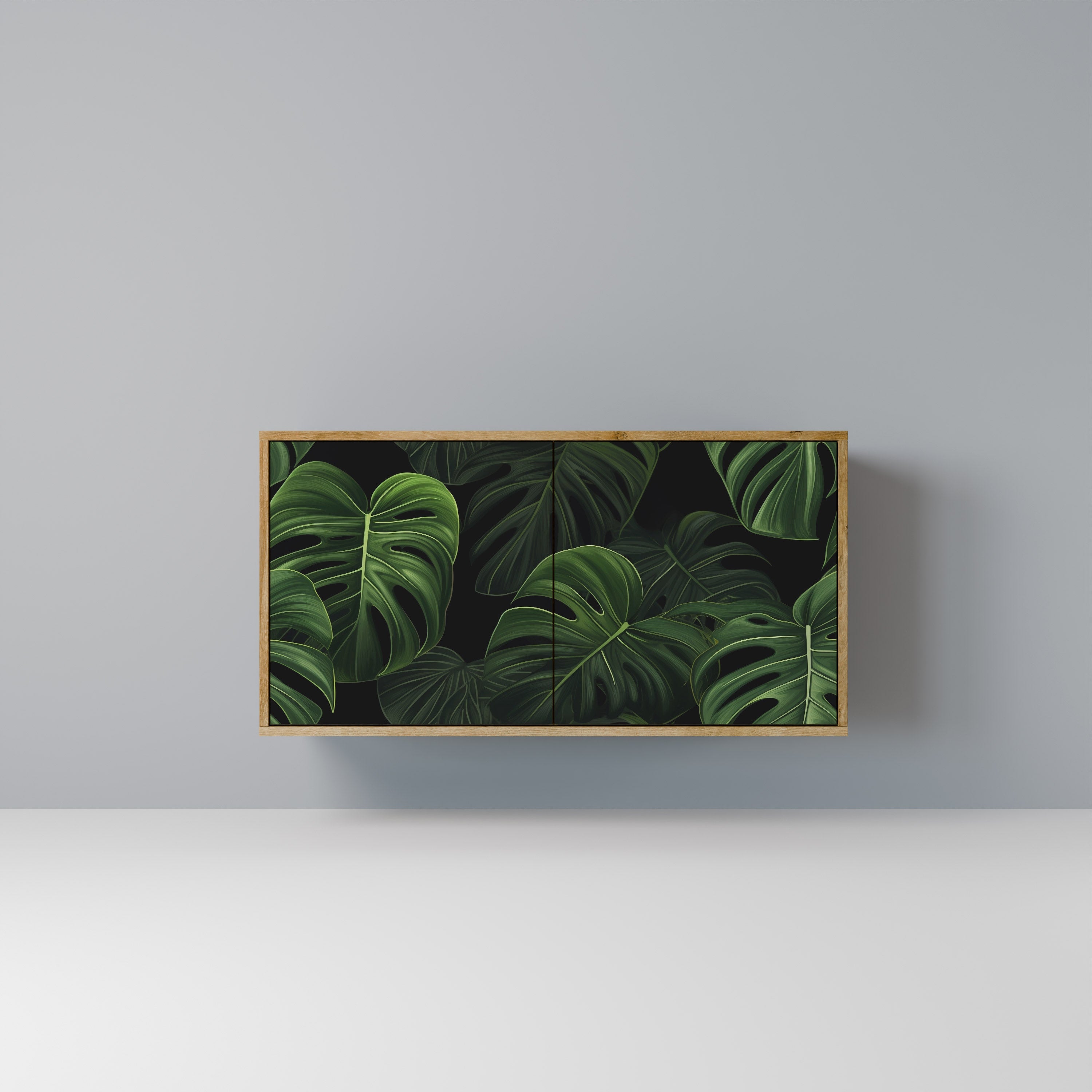 INFINITE MONSTERA Sideboard mit 2 Türen in Eichenoptik