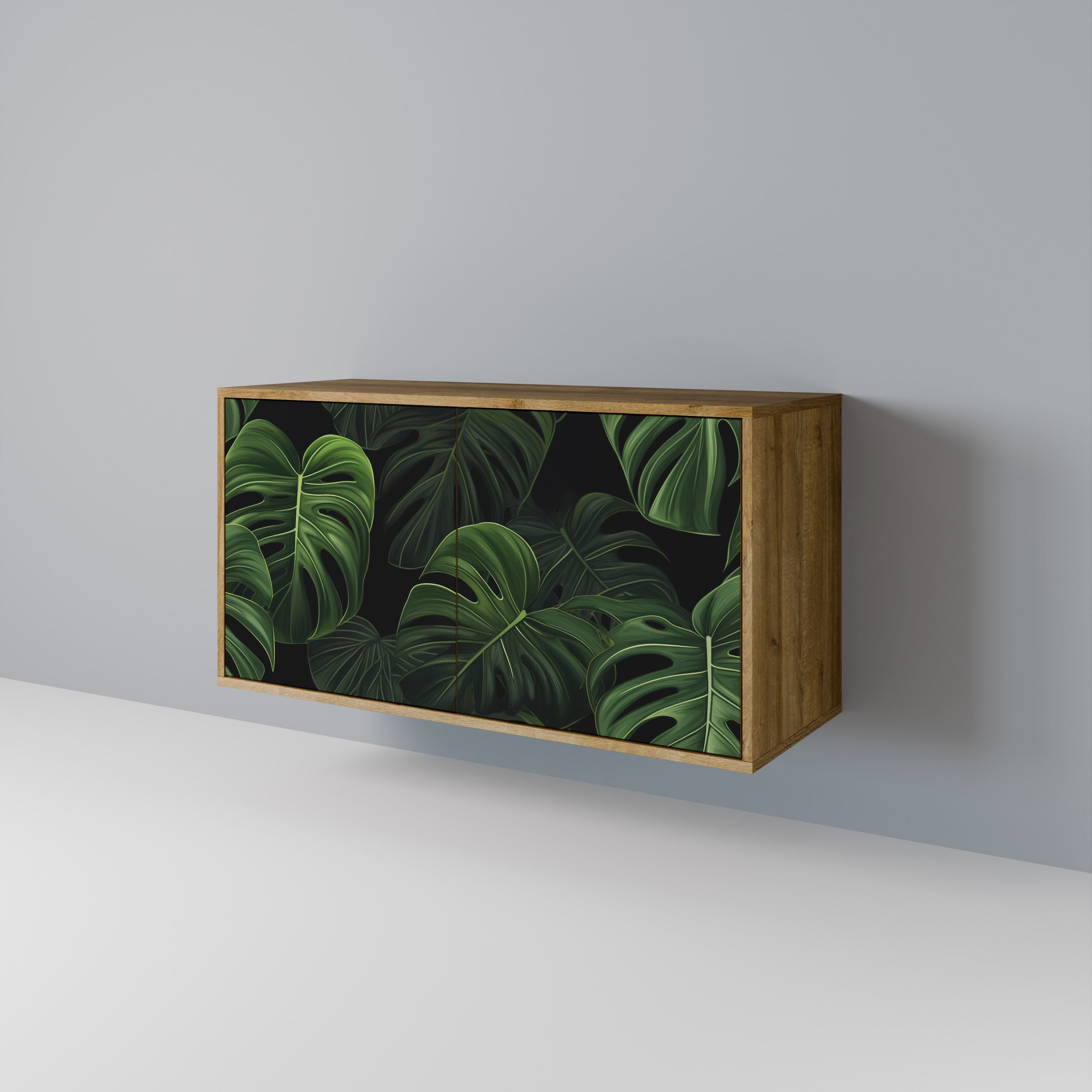 INFINITE MONSTERA Sideboard mit 2 Türen in Eichenoptik