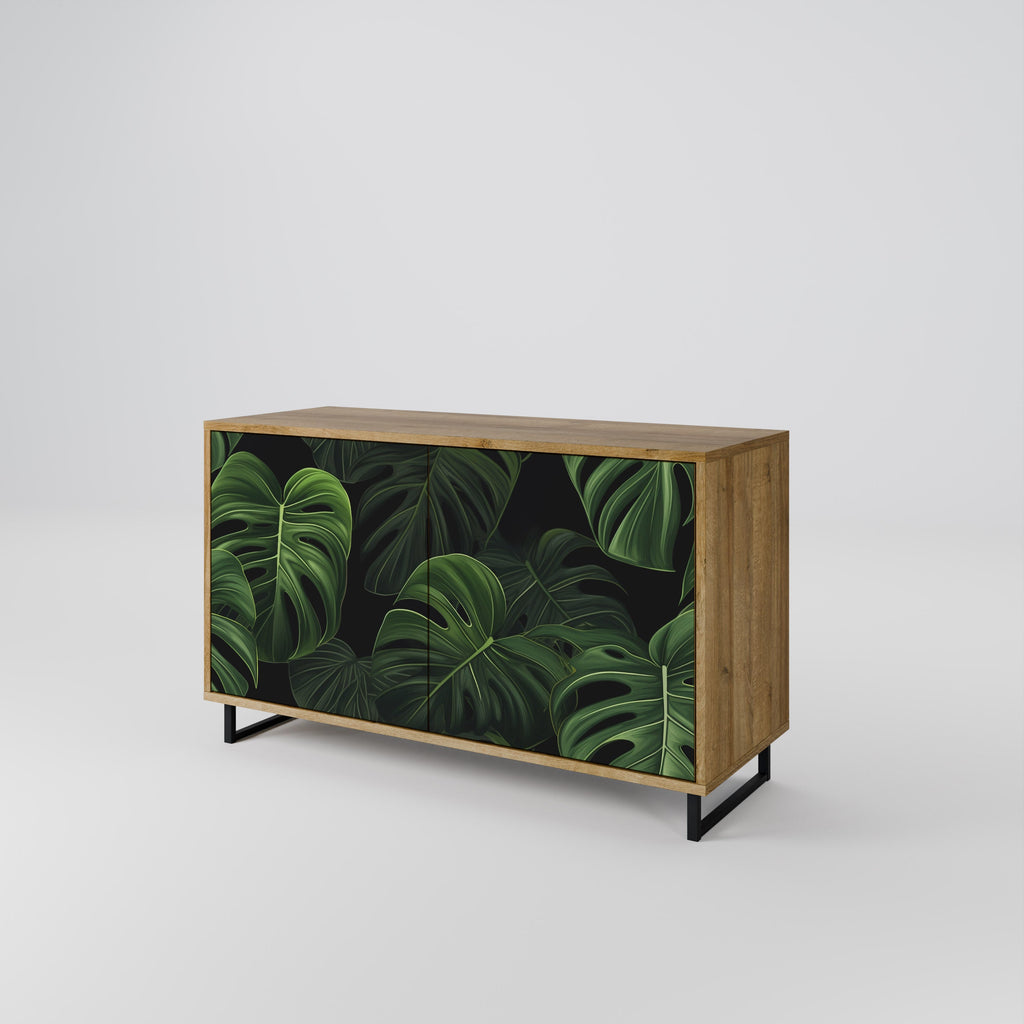 INFINITE MONSTERA Sideboard mit 2 Türen in Eichenoptik