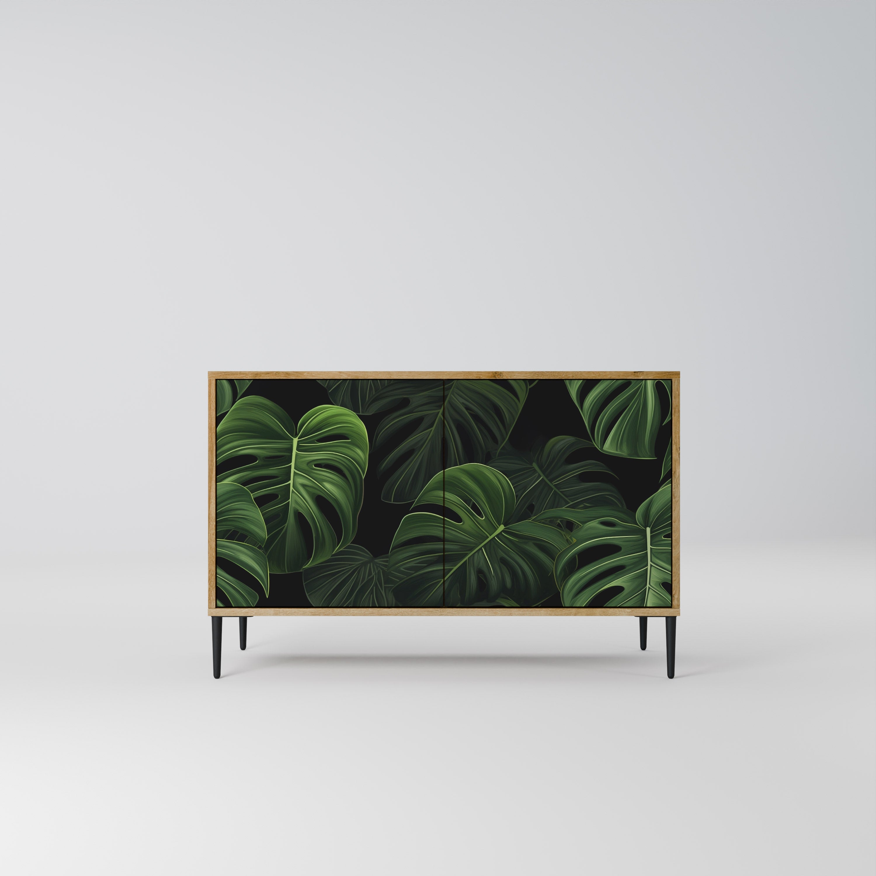 INFINITE MONSTERA Sideboard mit 2 Türen in Eichenoptik
