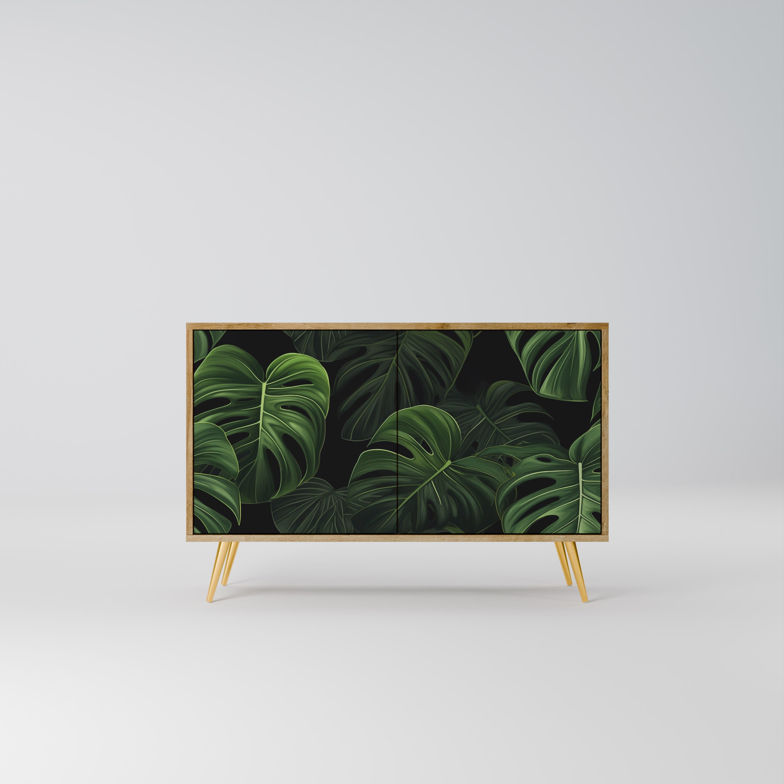INFINITE MONSTERA Sideboard mit 2 Türen in Eichenoptik