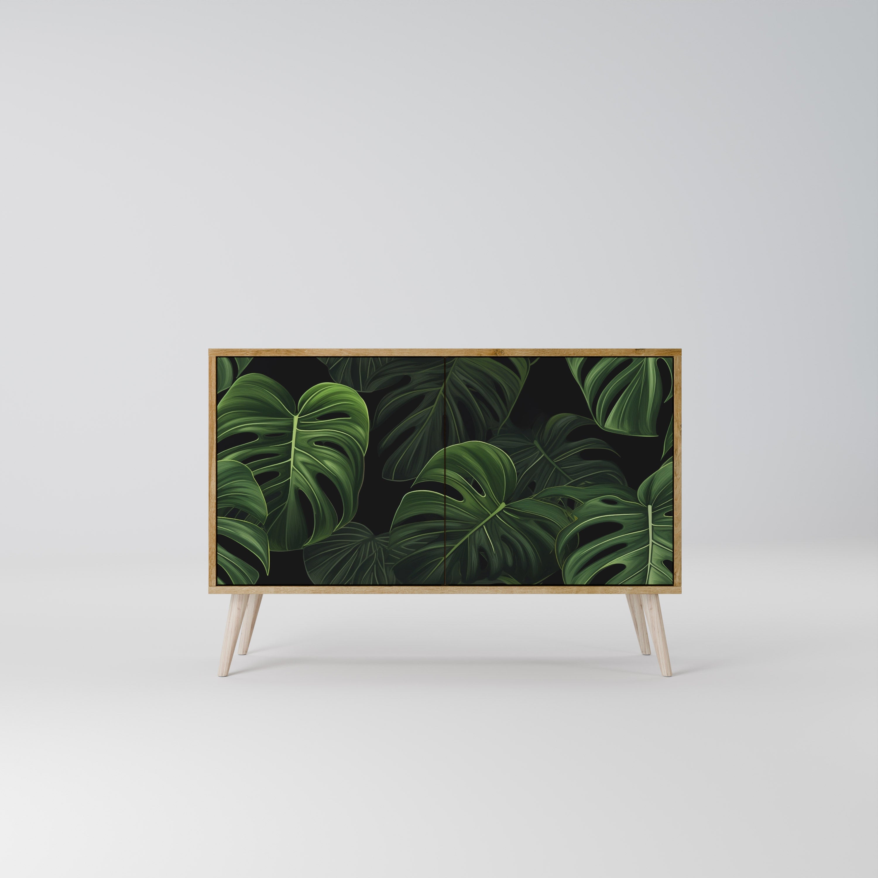 INFINITE MONSTERA Sideboard mit 2 Türen in Eichenoptik