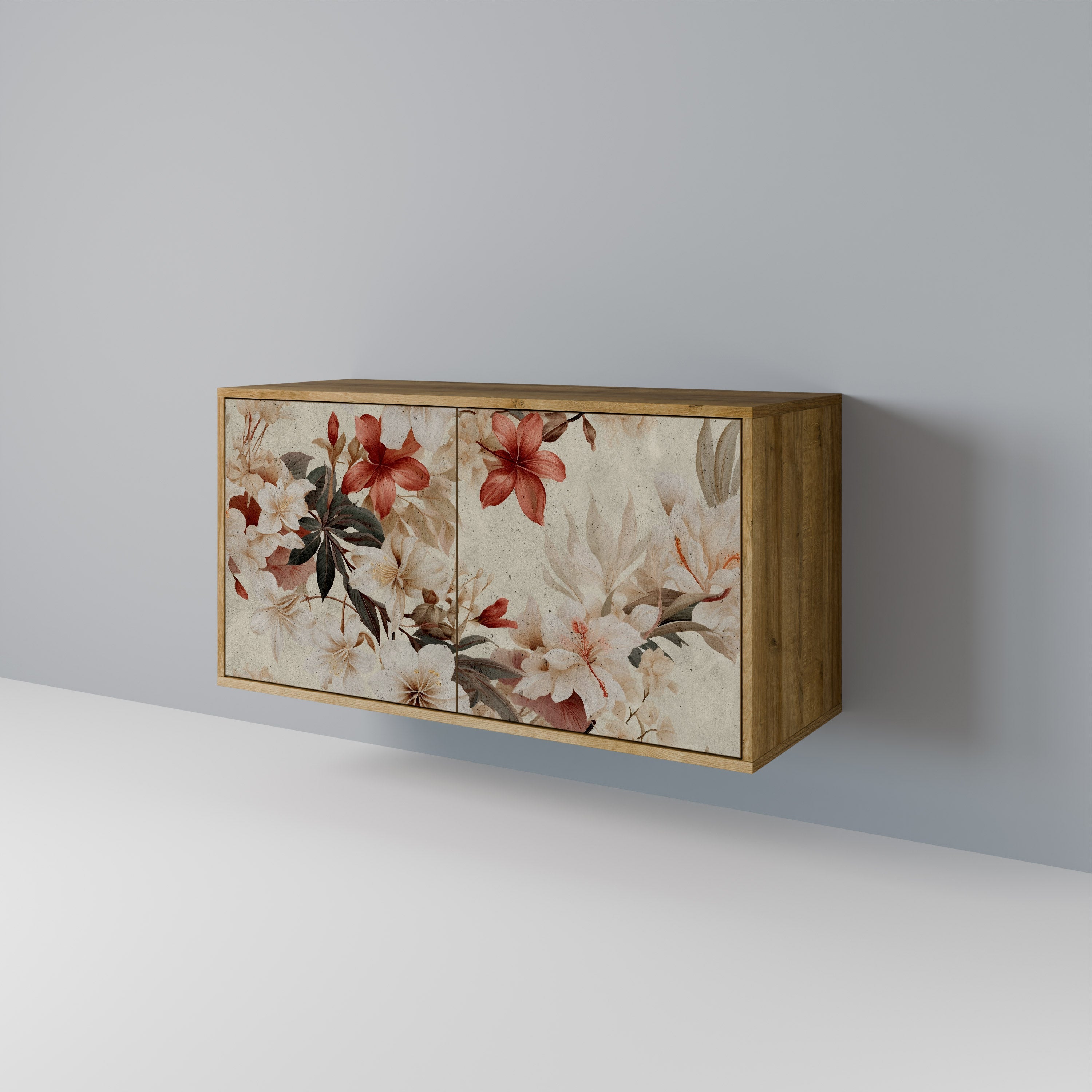 PETAL HARMONY Sideboard mit 2 Türen in Eichenoptik