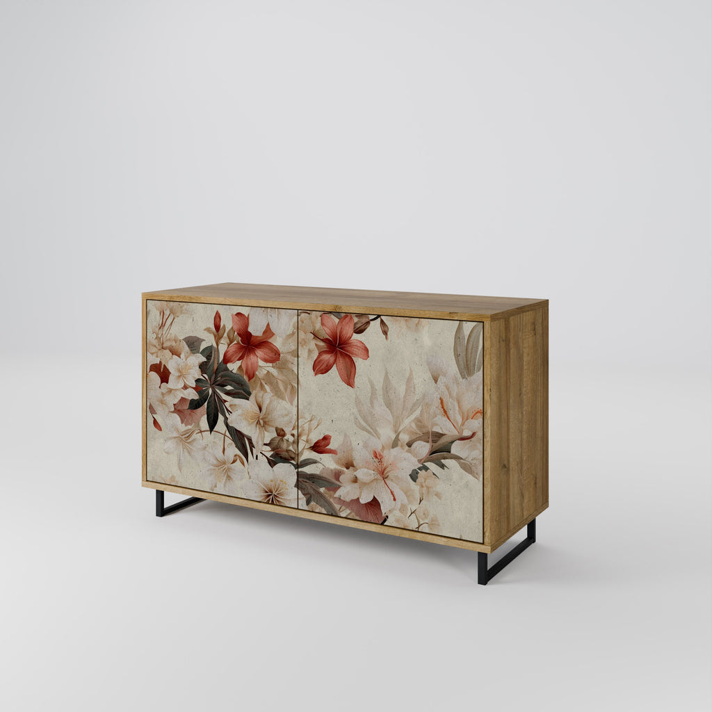 PETAL HARMONY Sideboard mit 2 Türen in Eichenoptik