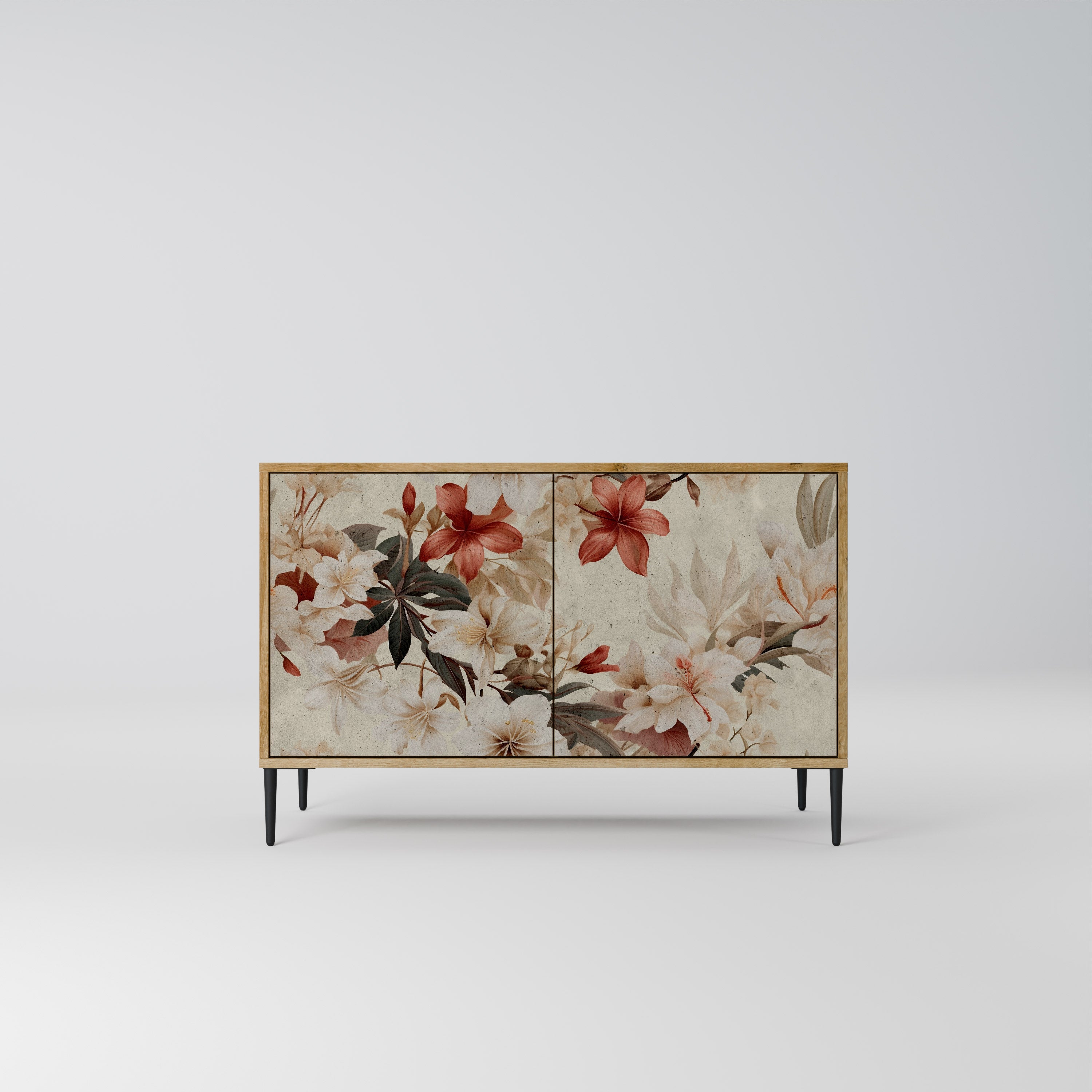 PETAL HARMONY Sideboard mit 2 Türen in Eichenoptik
