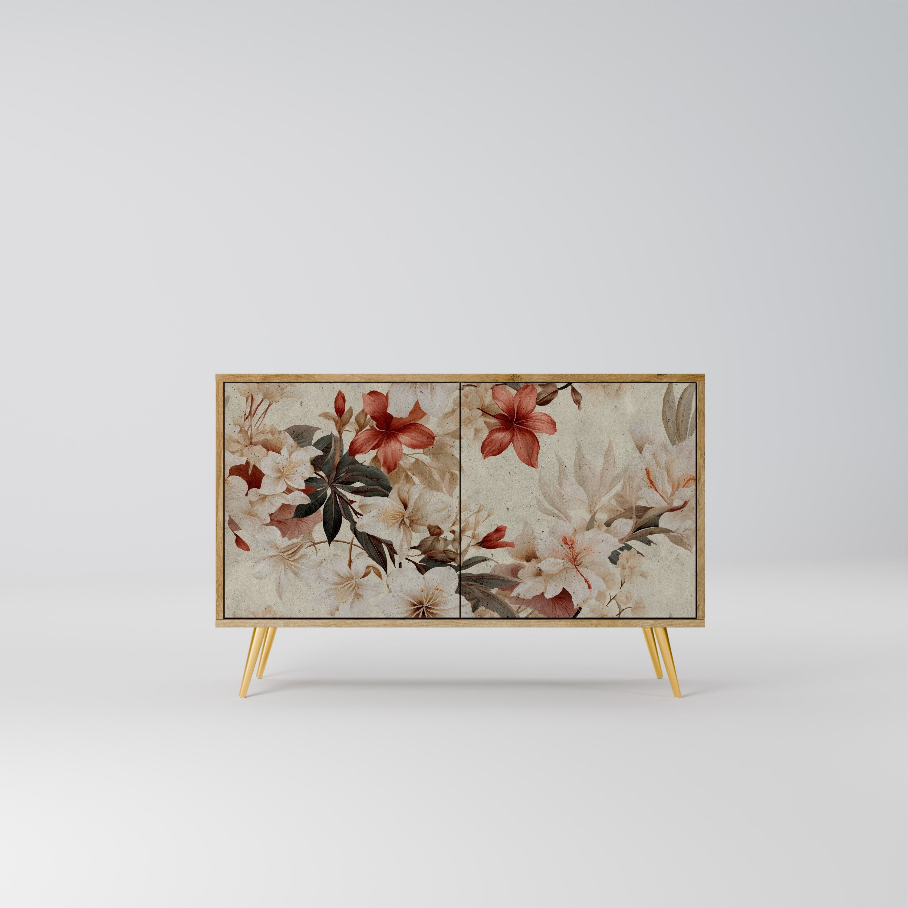 PETAL HARMONY Sideboard mit 2 Türen in Eichenoptik