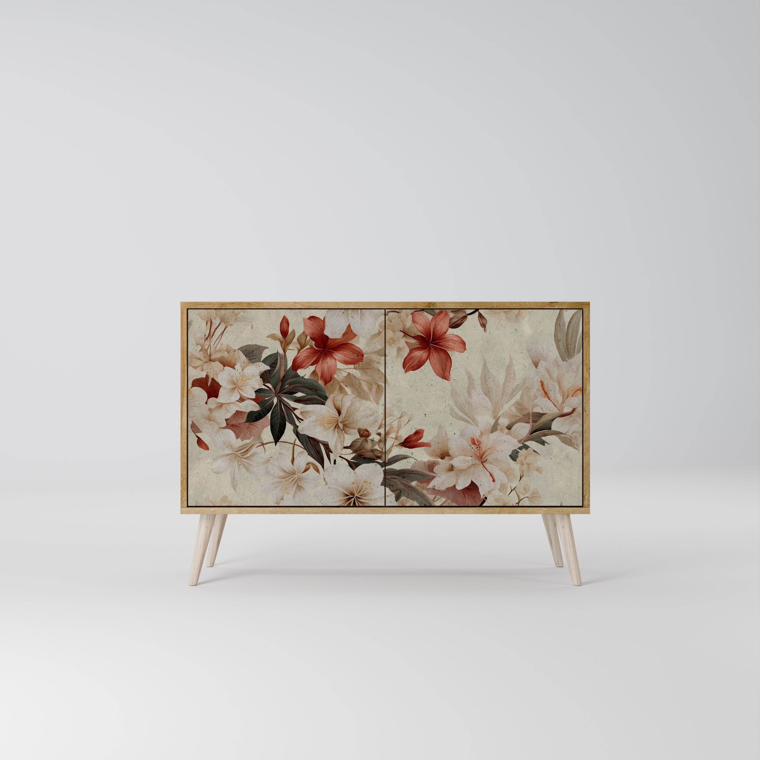 PETAL HARMONY Sideboard mit 2 Türen in Eichenoptik