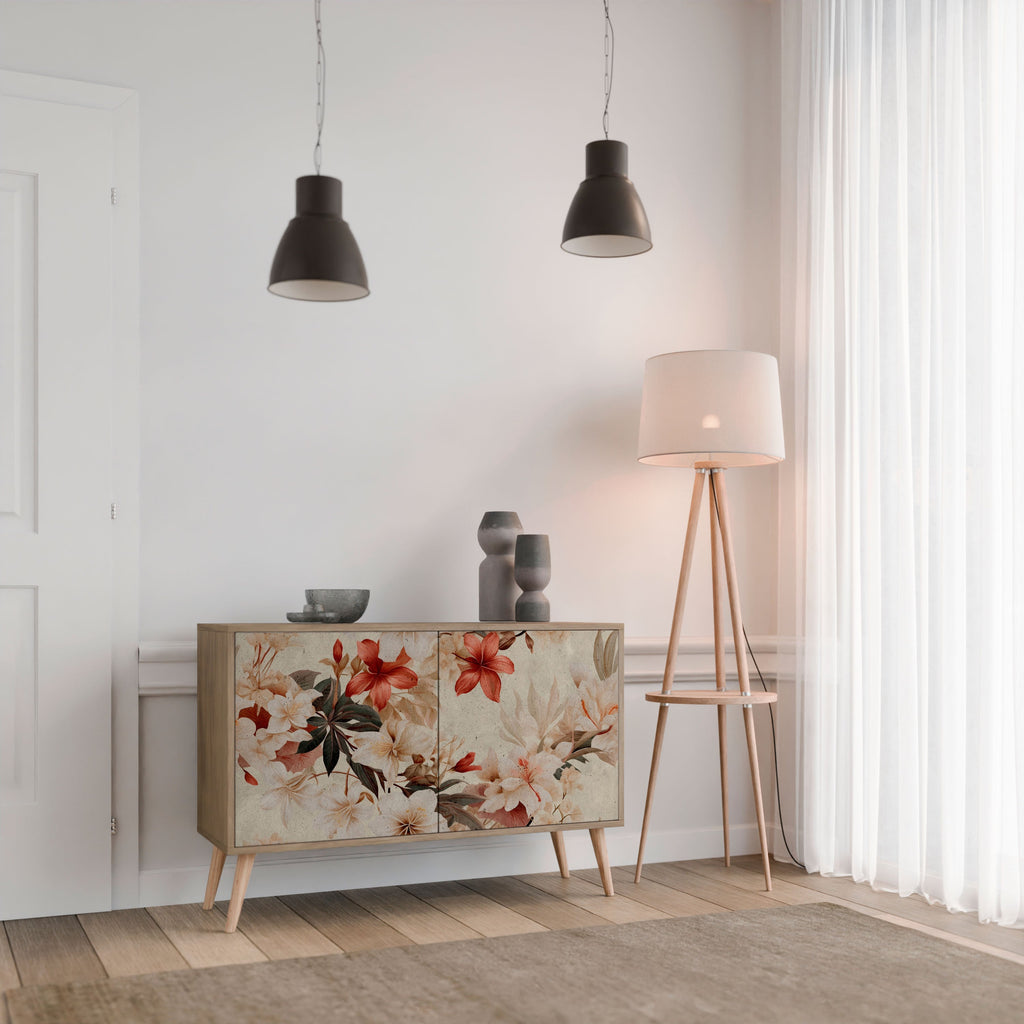 PETAL HARMONY Sideboard mit 2 Türen in Eichenoptik