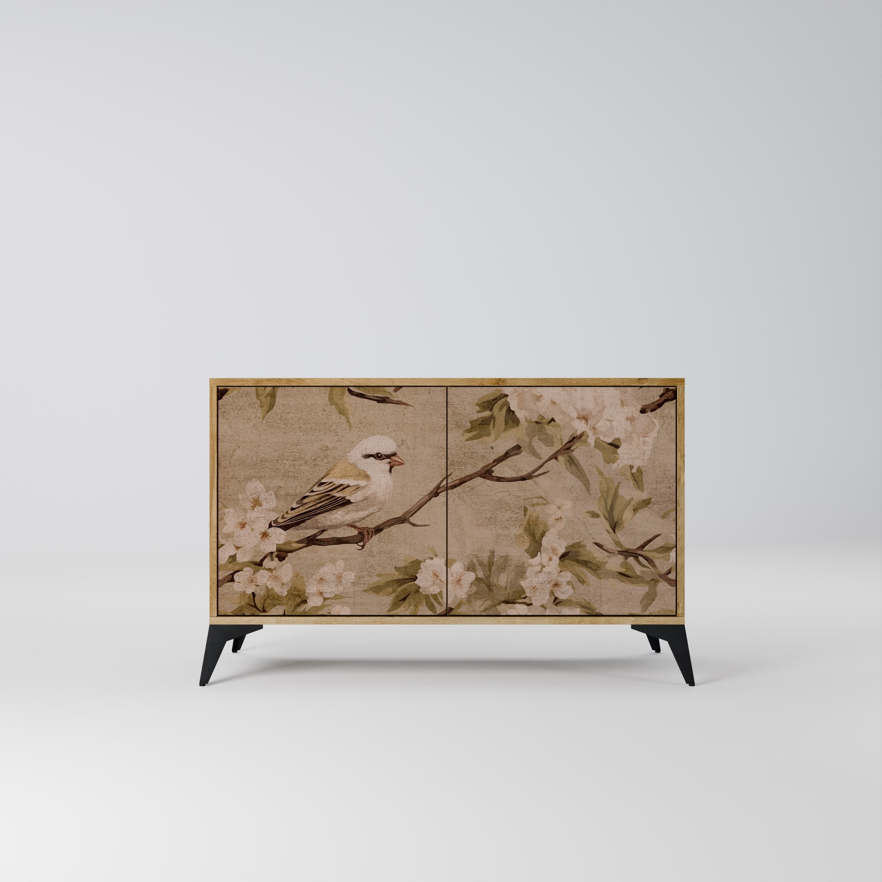 PETAL DISTINGUISH Sideboard mit 2 Türen in Eichenoptik