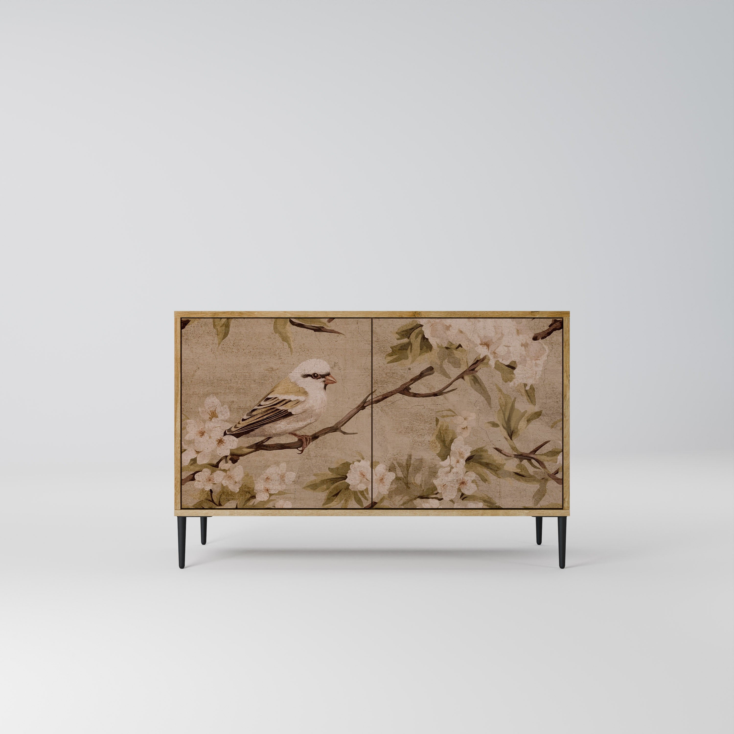 PETAL DISTINGUISH Sideboard mit 2 Türen in Eichenoptik