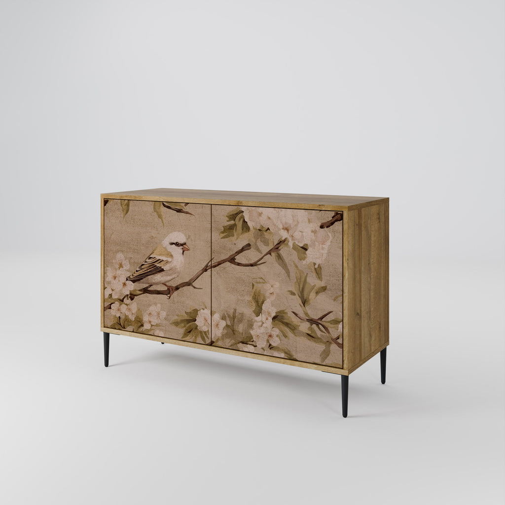 PETAL DISTINGUISH Sideboard mit 2 Türen in Eichenoptik