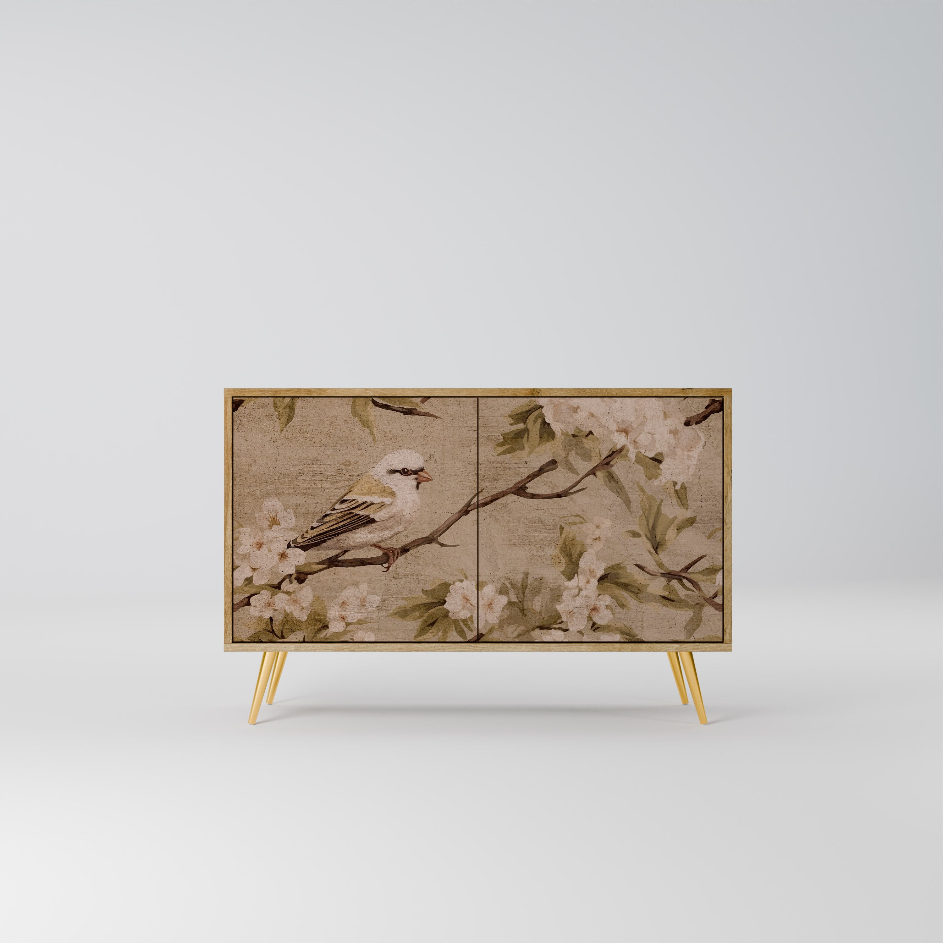 PETAL DISTINGUISH Sideboard mit 2 Türen in Eichenoptik