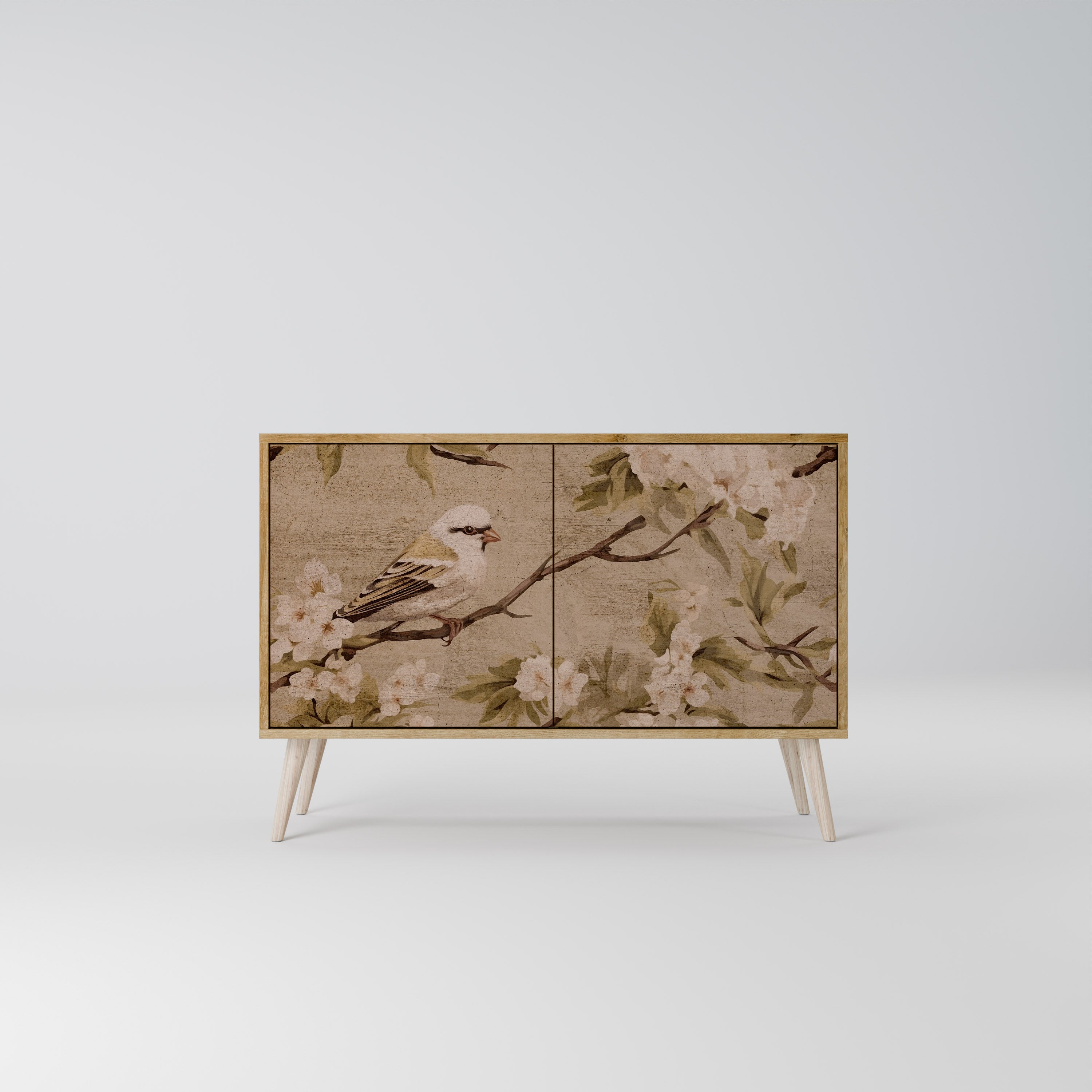 PETAL DISTINGUISH Sideboard mit 2 Türen in Eichenoptik