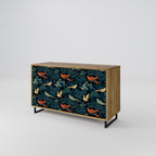 FOWL ORNAMENT Sideboard mit 2 Türen in Eiche-Optik