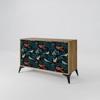 FOWL ORNAMENT Sideboard mit 2 Türen in Eiche-Optik