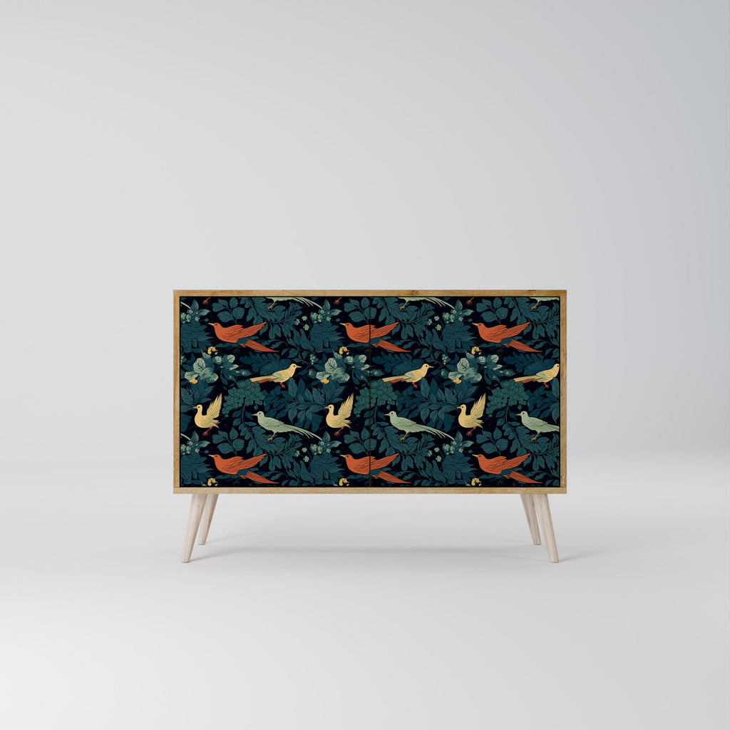 FOWL ORNAMENT Sideboard mit 2 Türen in Eichenoptik