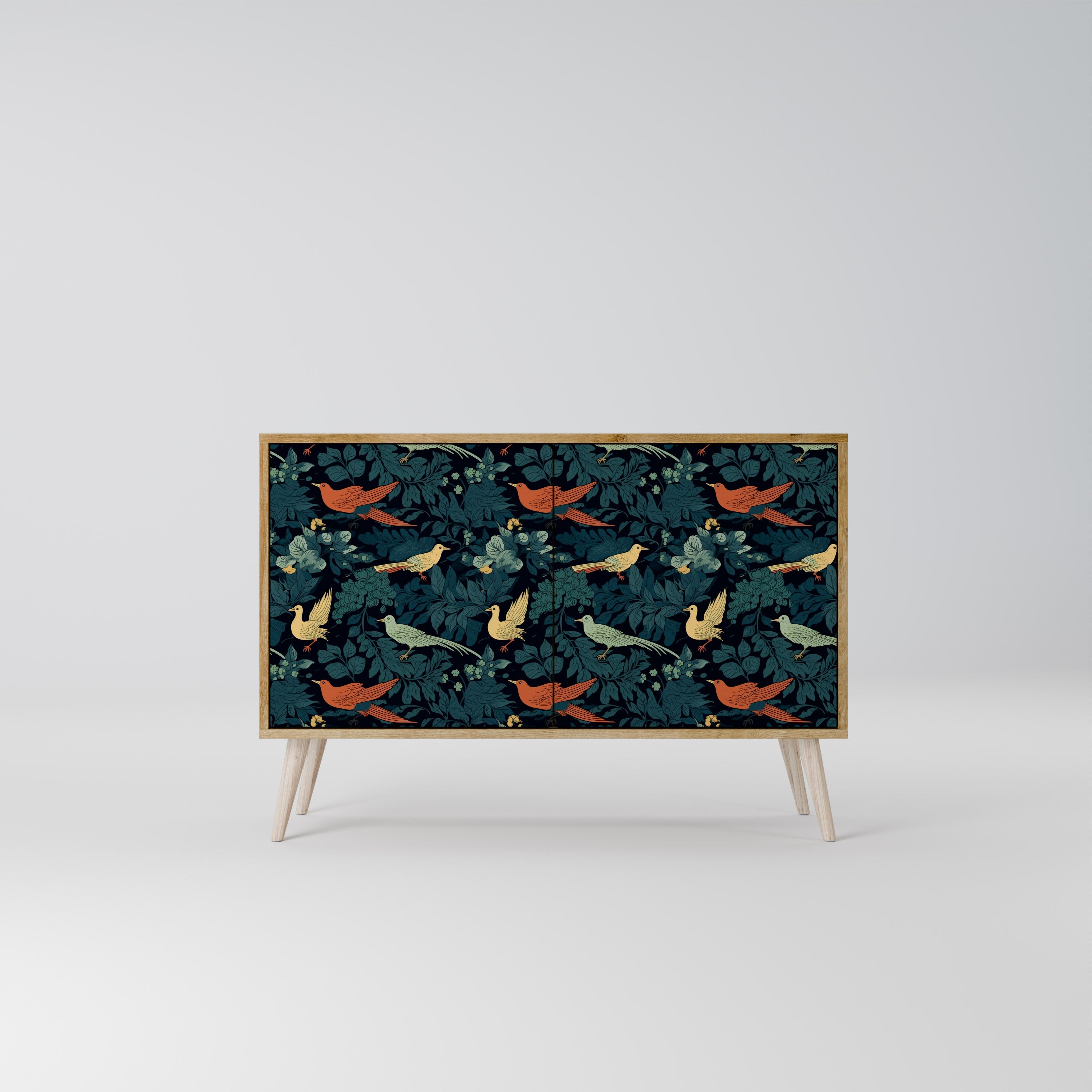 FOWL ORNAMENT Sideboard mit 2 Türen in Eichenoptik