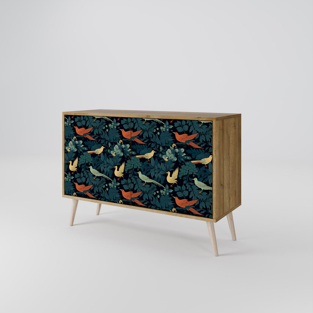 FOWL ORNAMENT Sideboard mit 2 Türen in Eichenoptik
