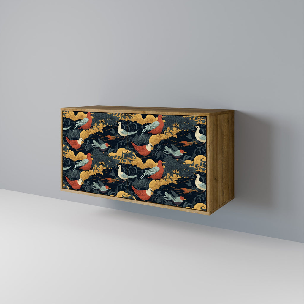 FOWLY DAZE Sideboard mit 2 Türen in Eichenoptik